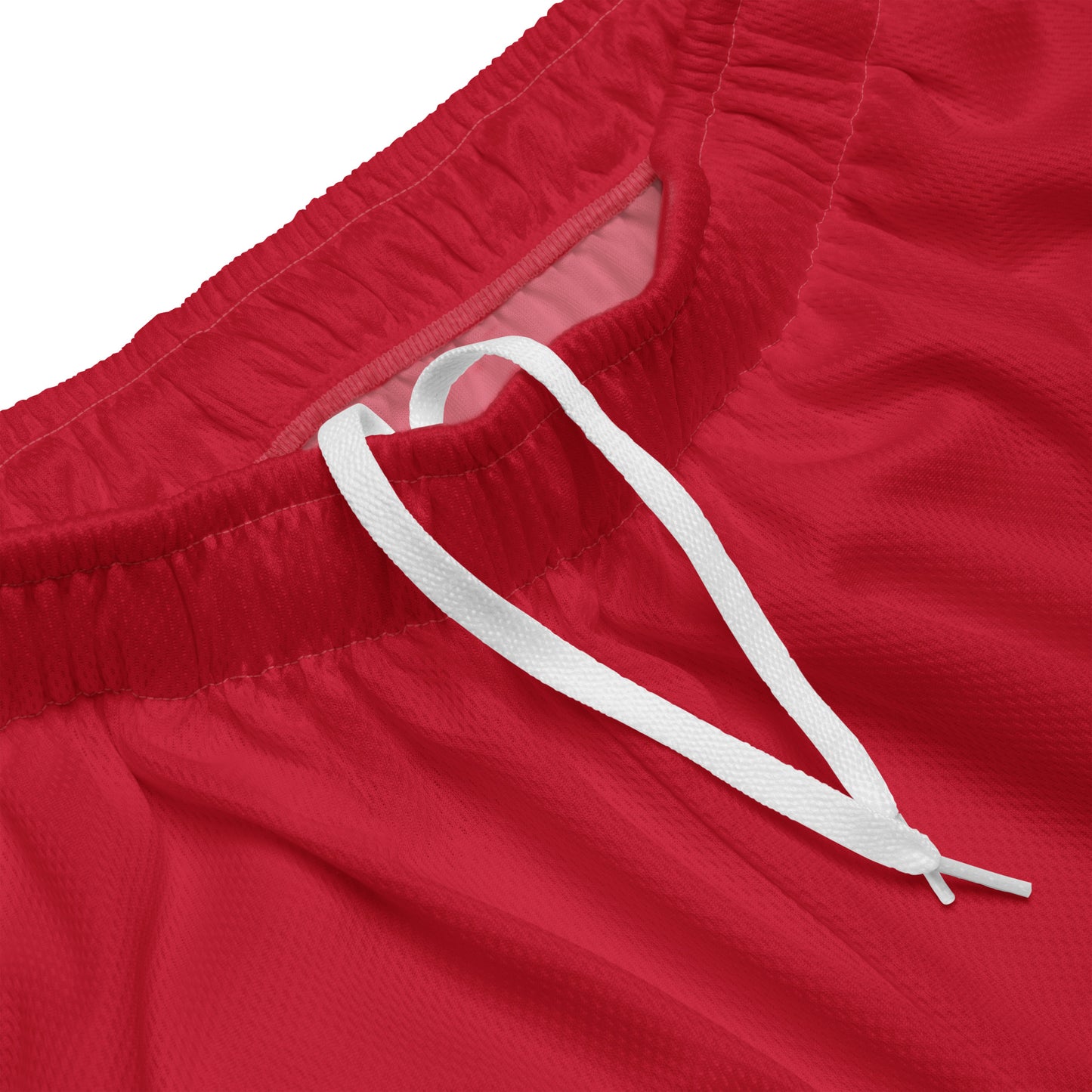 XCLUSIF POETIX RED & WHITE LOGO Unisex mesh shorts