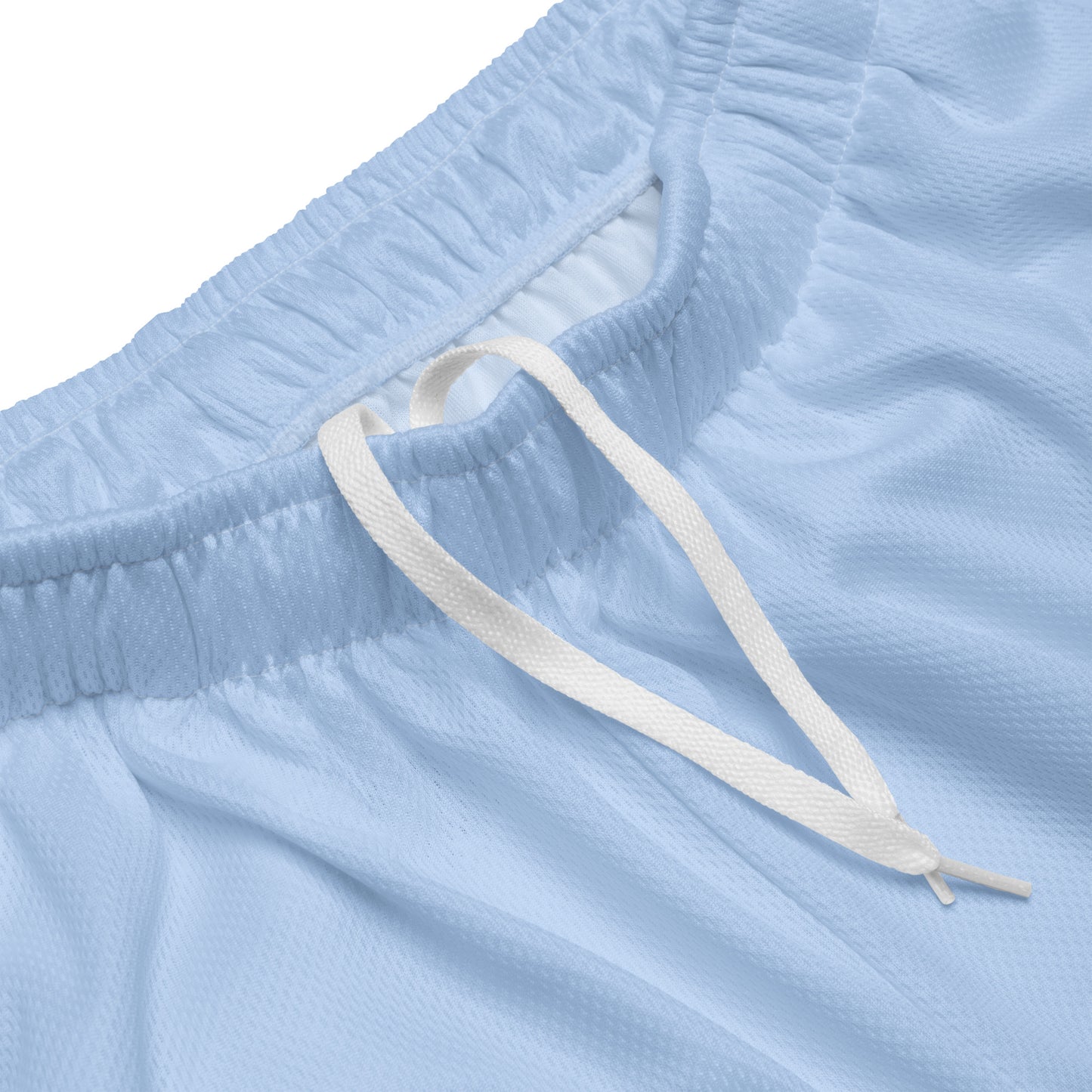 BLESSED BY XCLUSIF POETIX LIGHT BLUE & WHITE Unisex mesh shorts