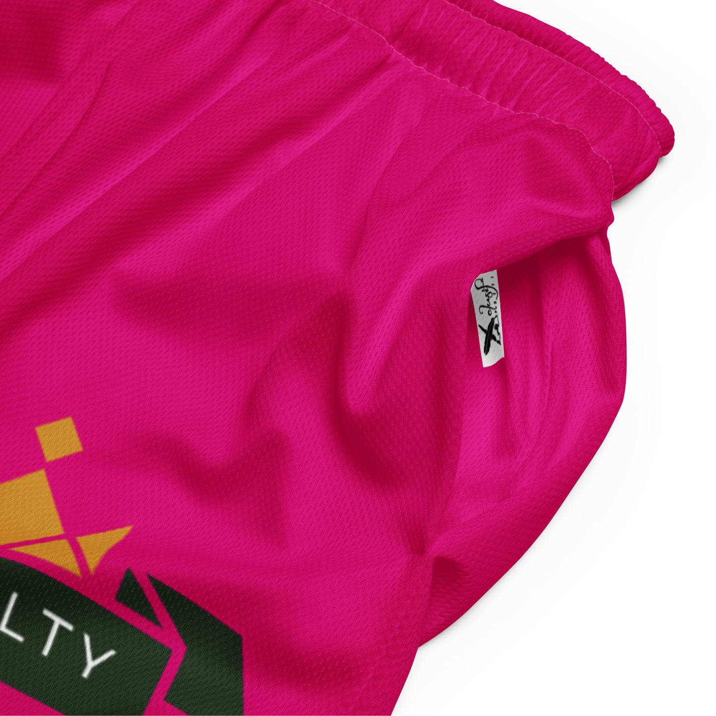 ROYALTY BY XCLUSIF POETIX HOT PINK Unisex mesh shorts