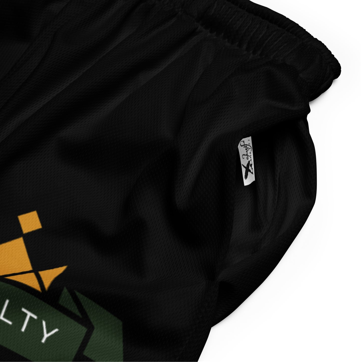 ROYALTY BY XCLUSIF POETIX BLACK Unisex mesh shorts