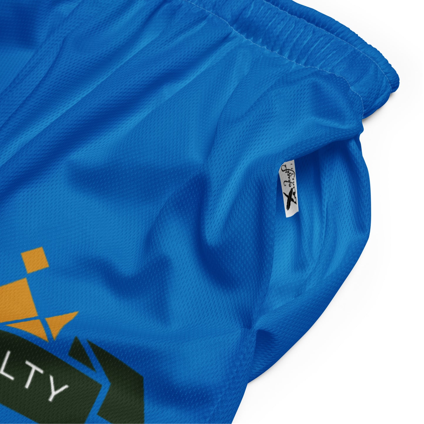 ROYALTY BY XCLUSIF POETIX BLUE Unisex mesh shorts