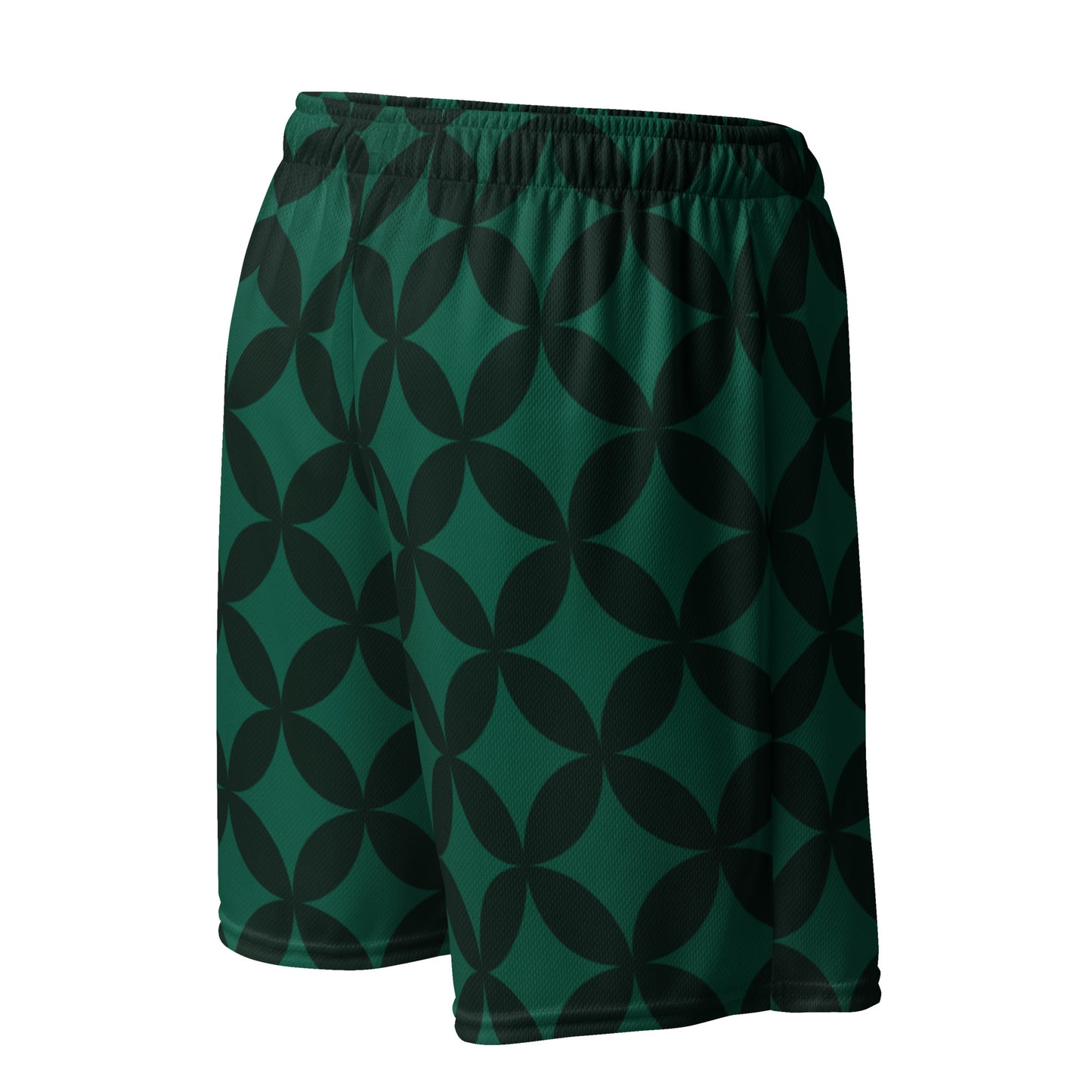 XCLUSIF POETIX LUXURY GREEN Unisex mesh shorts