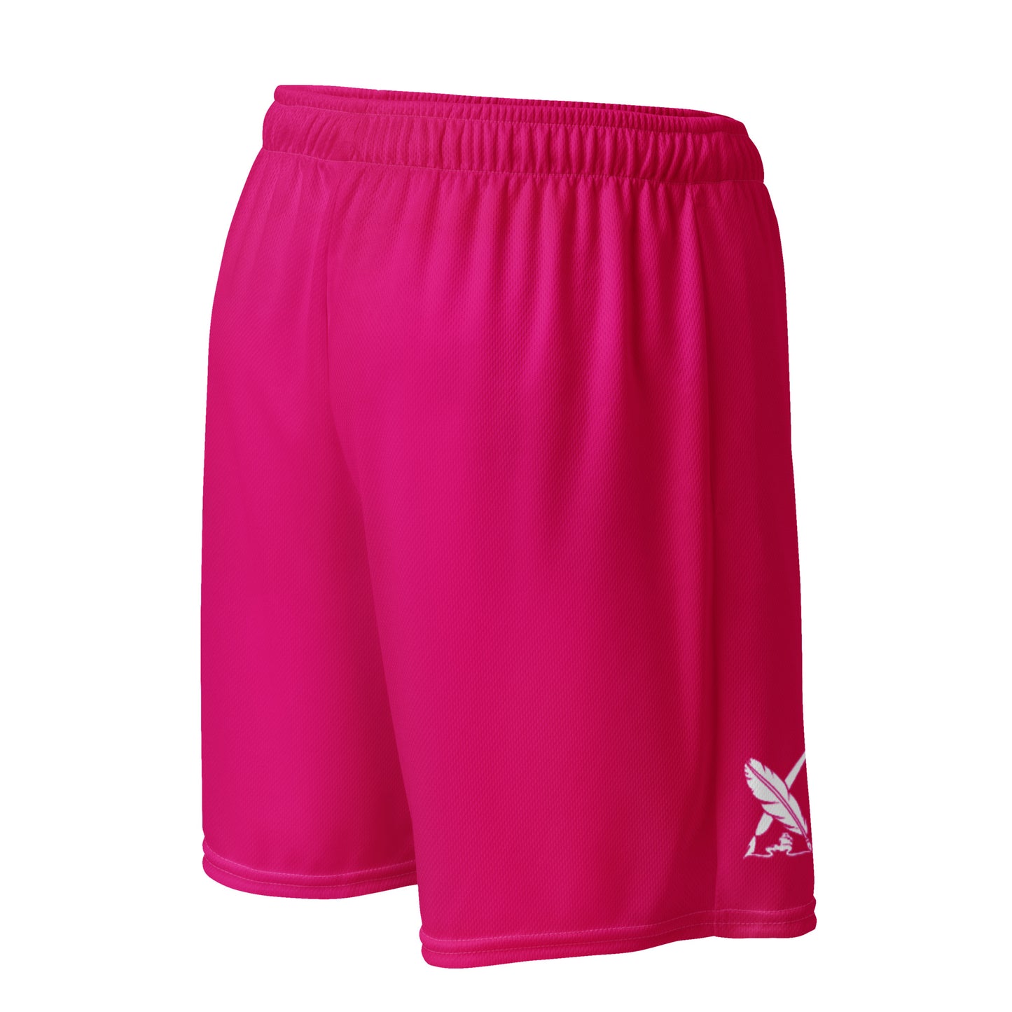 SUPERWOMAN BY XCLUSIF POETIX HOT PINK & WHITE Unisex mesh shorts