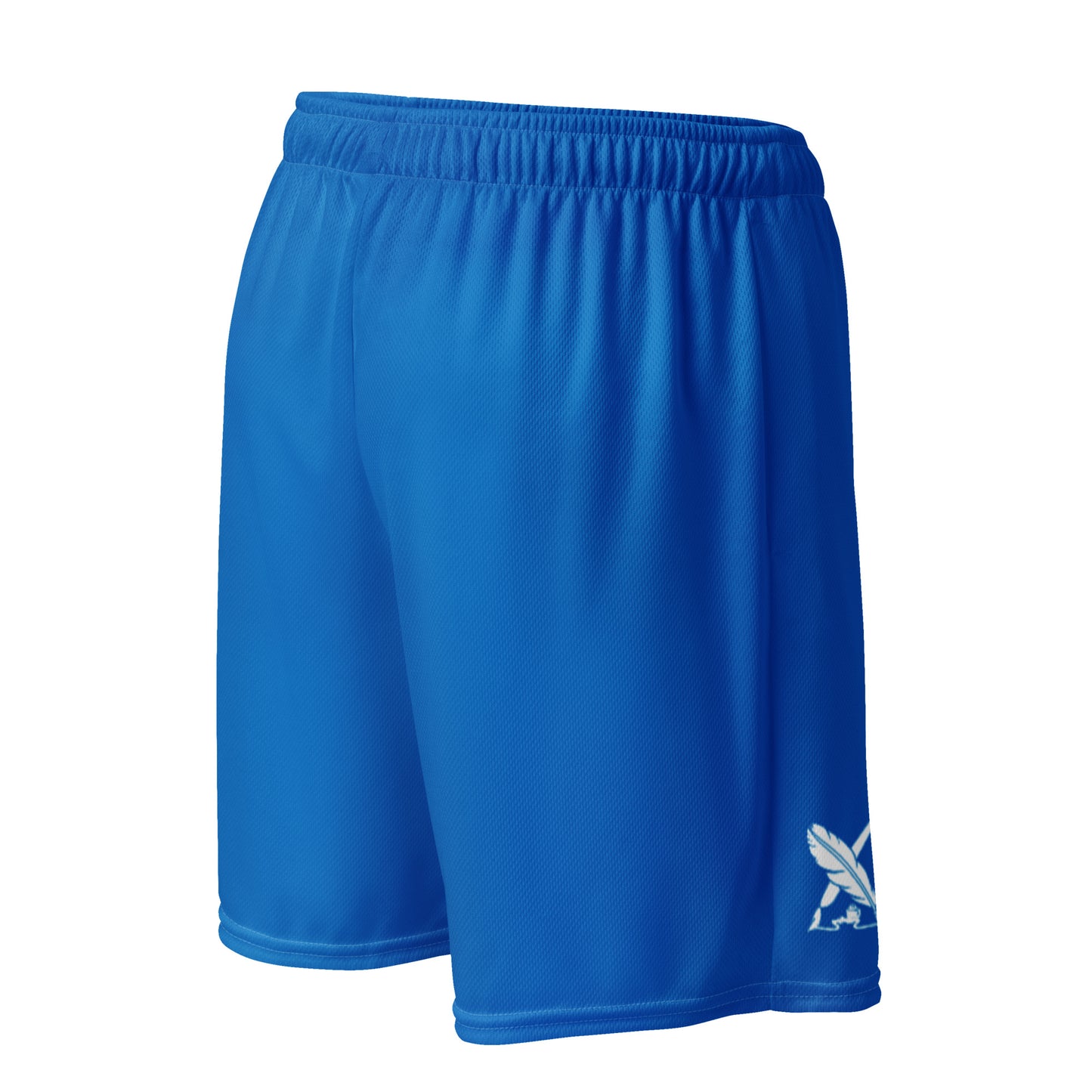 BLESSED BY XCLUSIF POETIX BLUE & WHITE Unisex mesh shorts