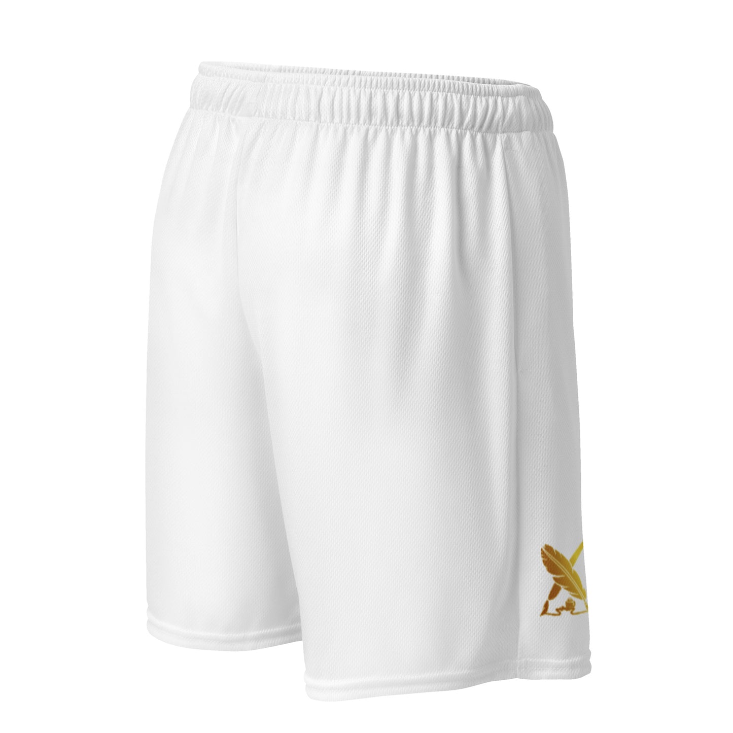 ROYALTY BY XCLUSIF POETIX WHITE Unisex mesh shorts