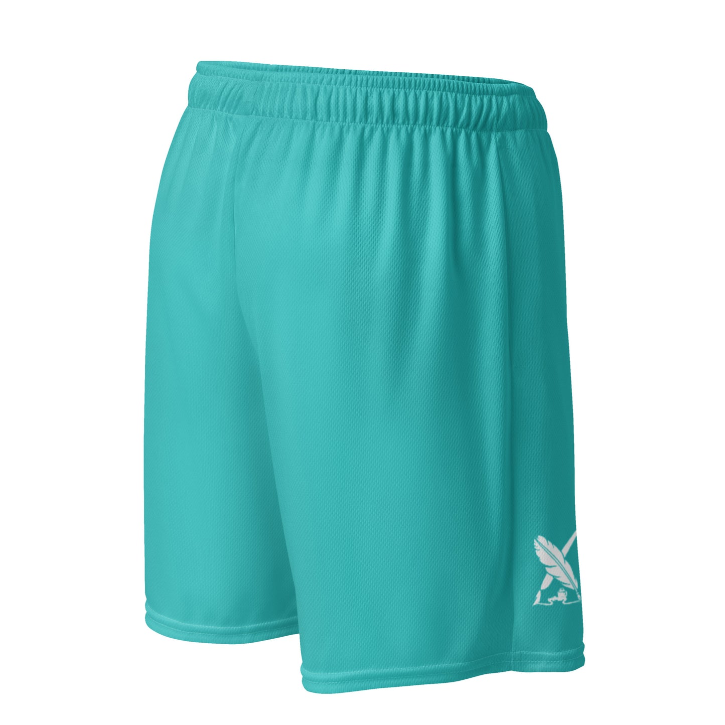 ROYALTY BY XCLUSIF POETIX TURQUOISE Unisex mesh shorts