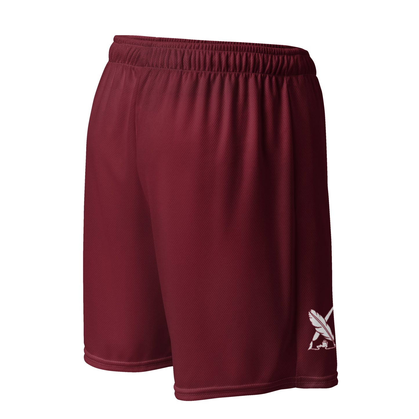 ROYALTY BY XCLUSIF POETIX BURGUNDY Unisex mesh shorts