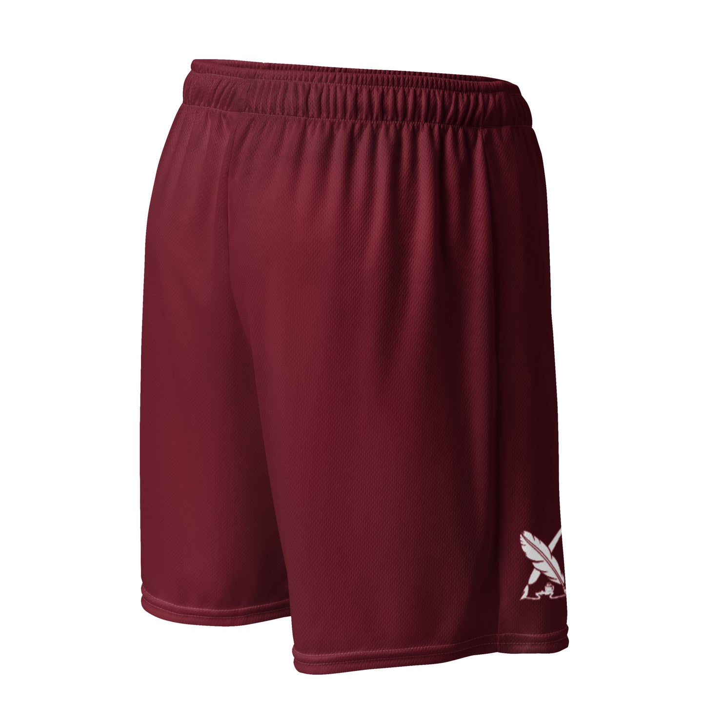 LOVE BY XCLUSIF POETIX BURGUNDY Unisex mesh shorts