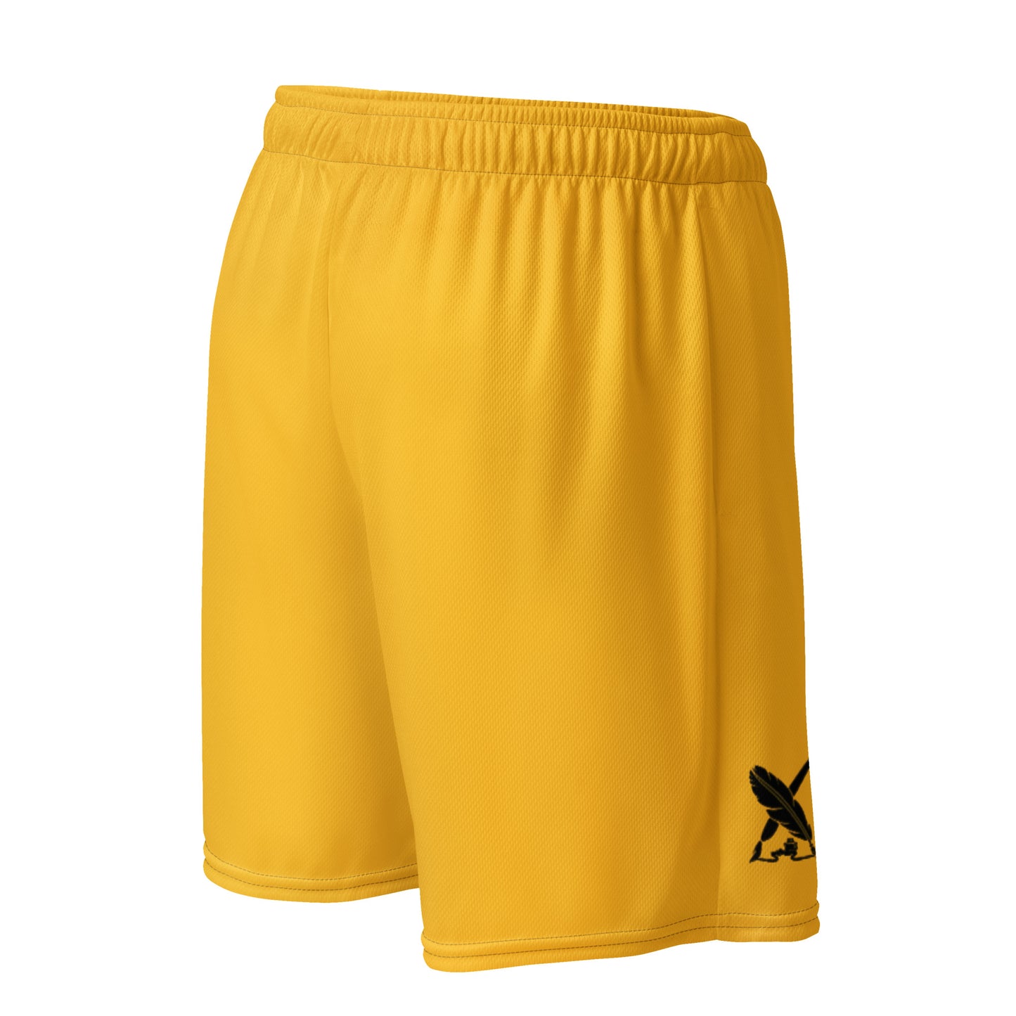 "LOVE ALWAYS WINS" BY XCLUSIF POETIX YELLOW Unisex mesh shorts