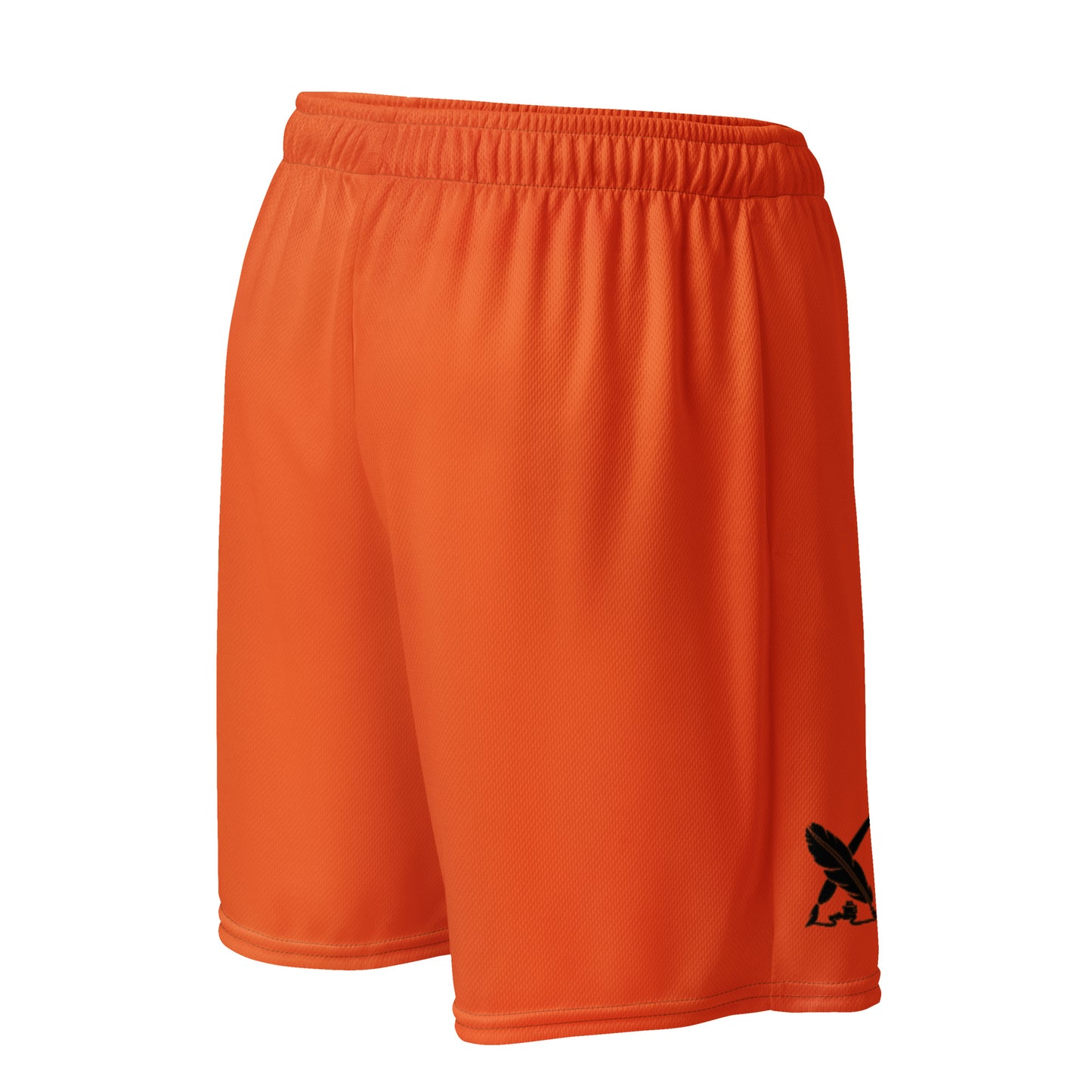 "LOVE ALWAYS WINS" BY XCLUSIF POETIX ORANGE Unisex mesh shorts