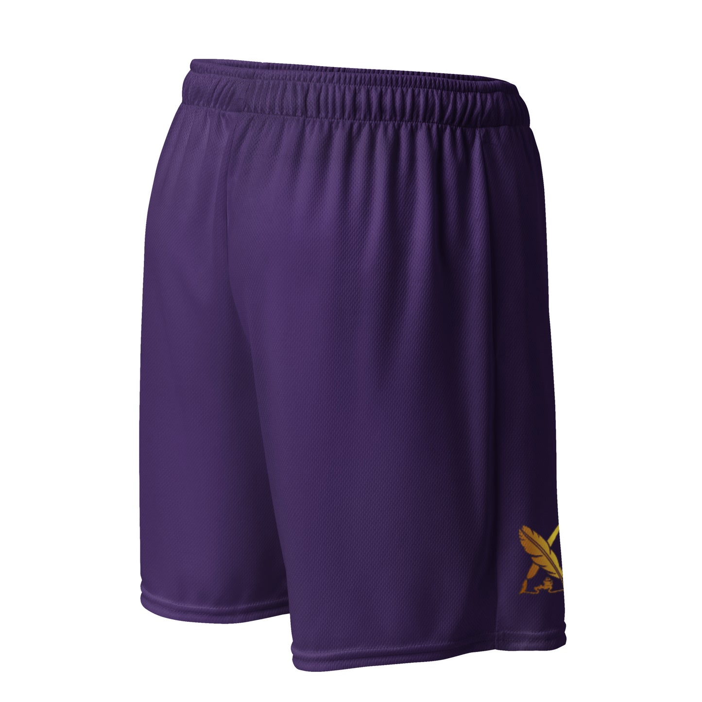 RICH BY XCLUSIF POETIX PURPLE & GOLD Unisex mesh shorts