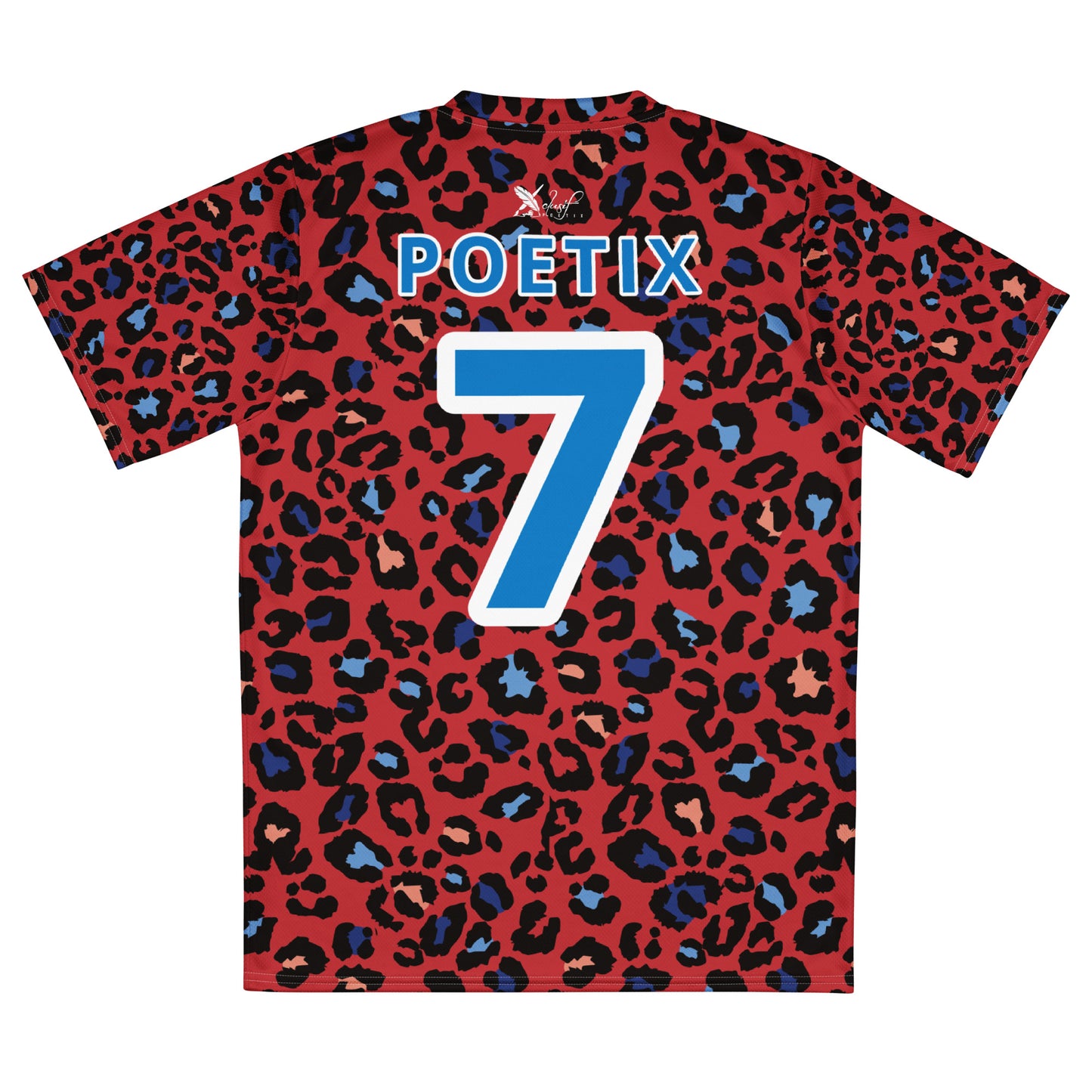 XCLUSIF POETIX RED LEOPARD unisex sports jersey