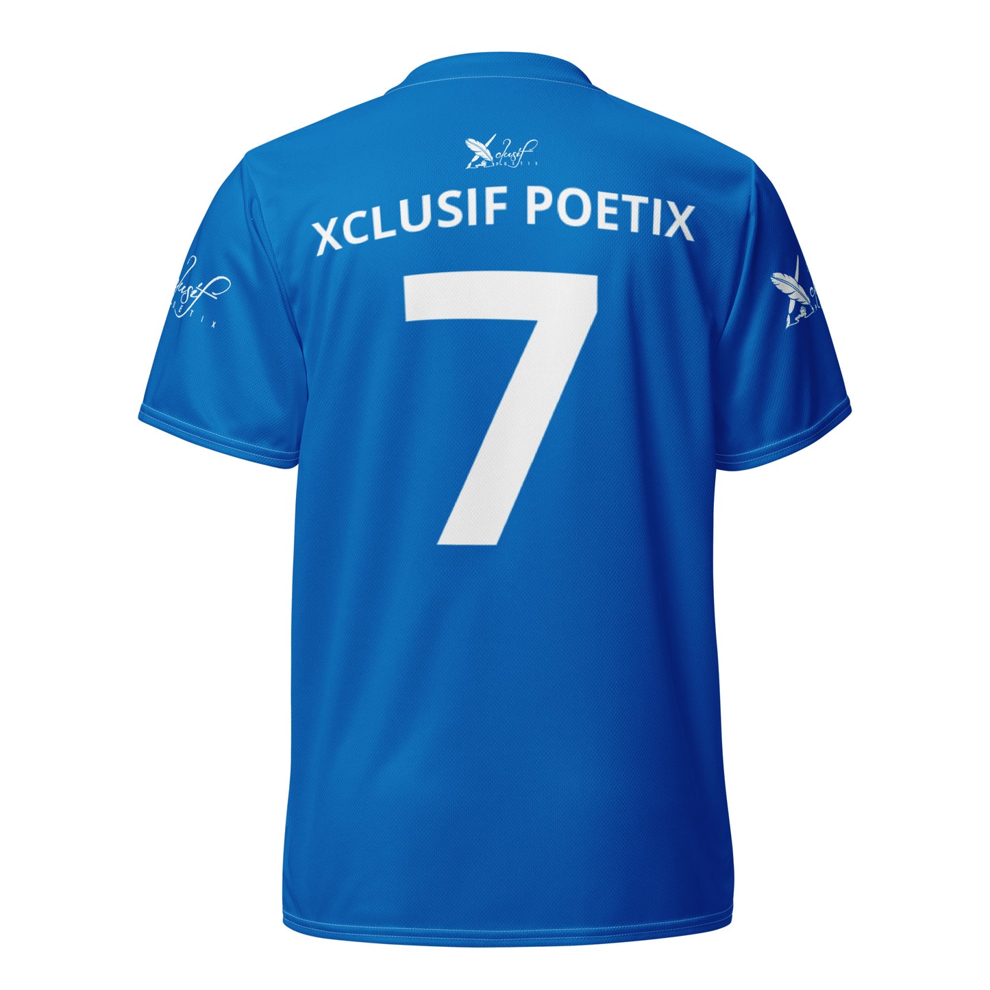 XCLUSIF POETIX BLUE & WHITE unisex sports jersey