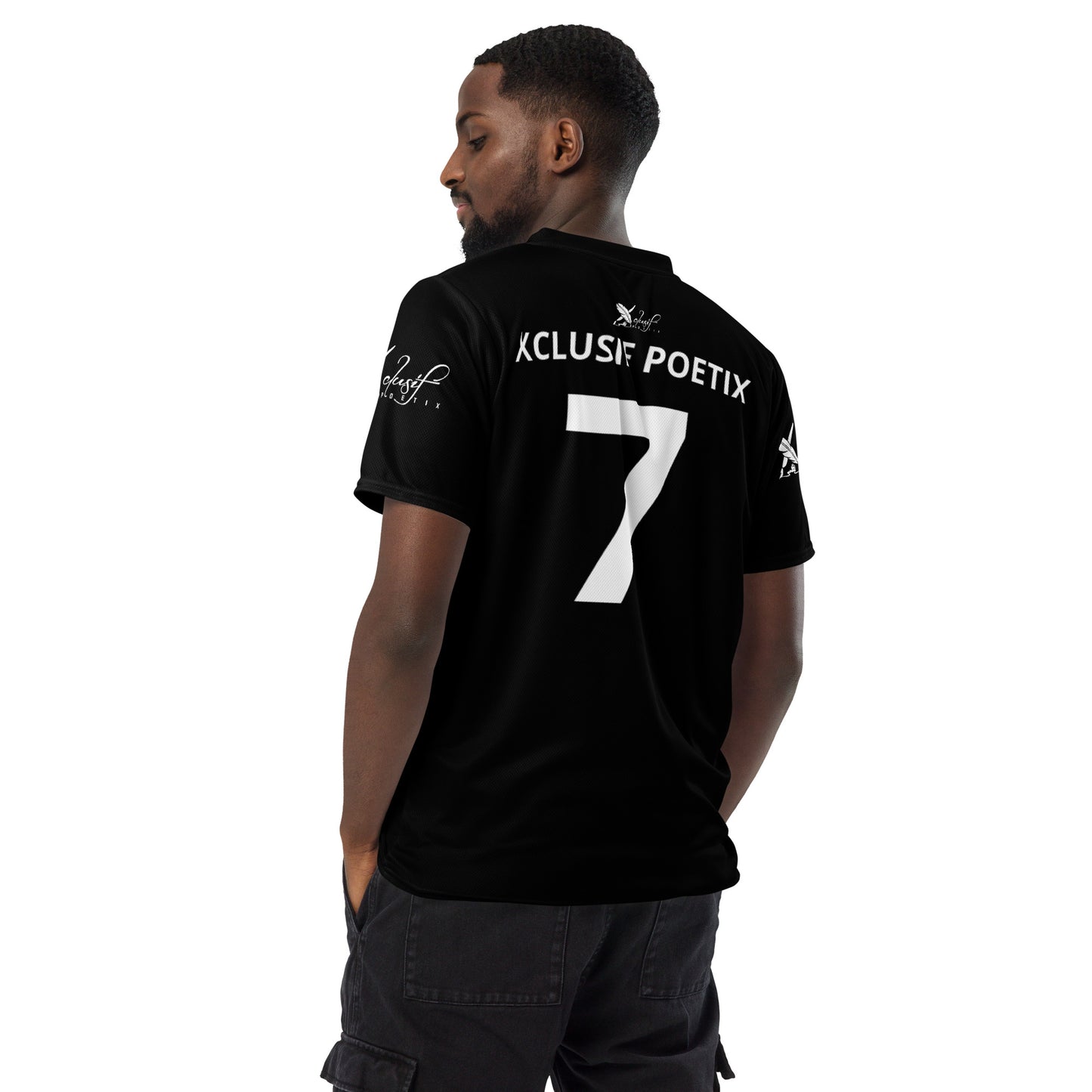 XCLUSIF POETIX BLACK & WHITE unisex sports jersey