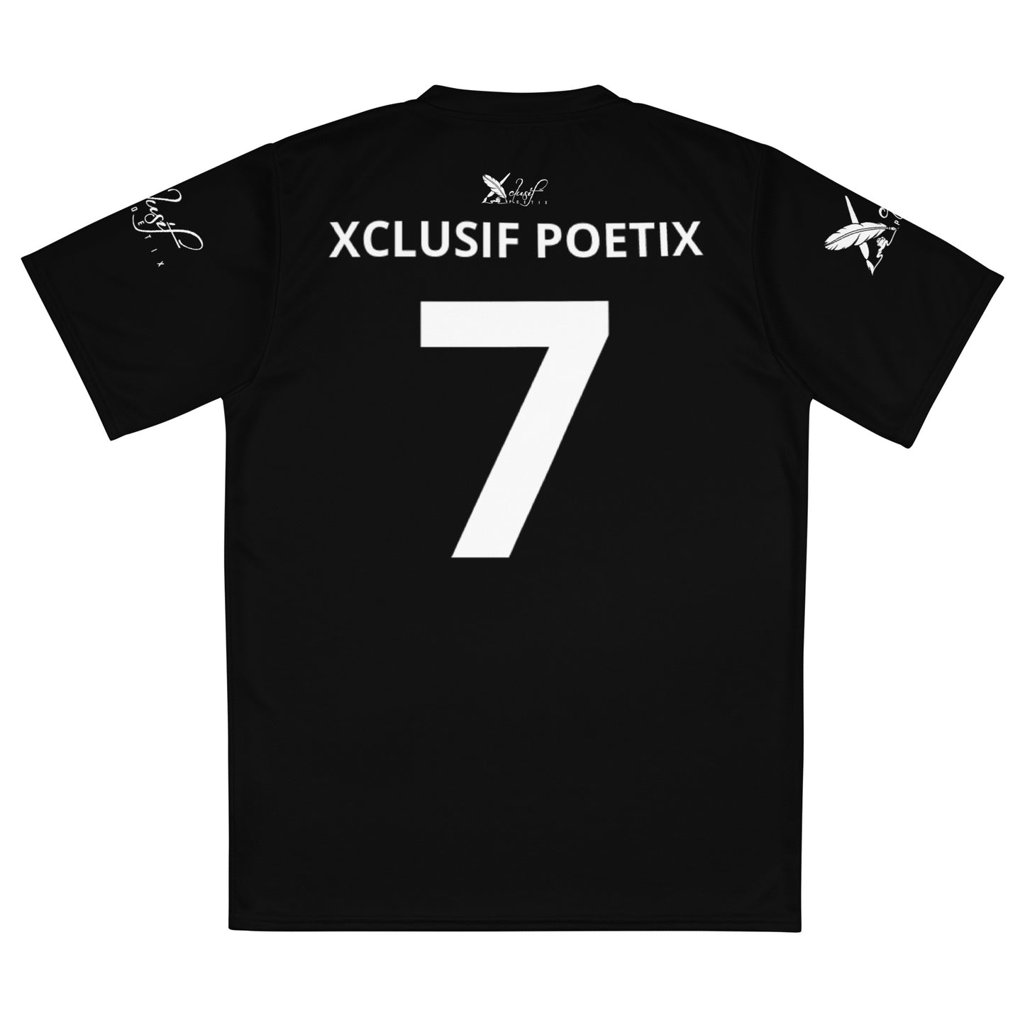 XCLUSIF POETIX BLACK & WHITE unisex sports jersey