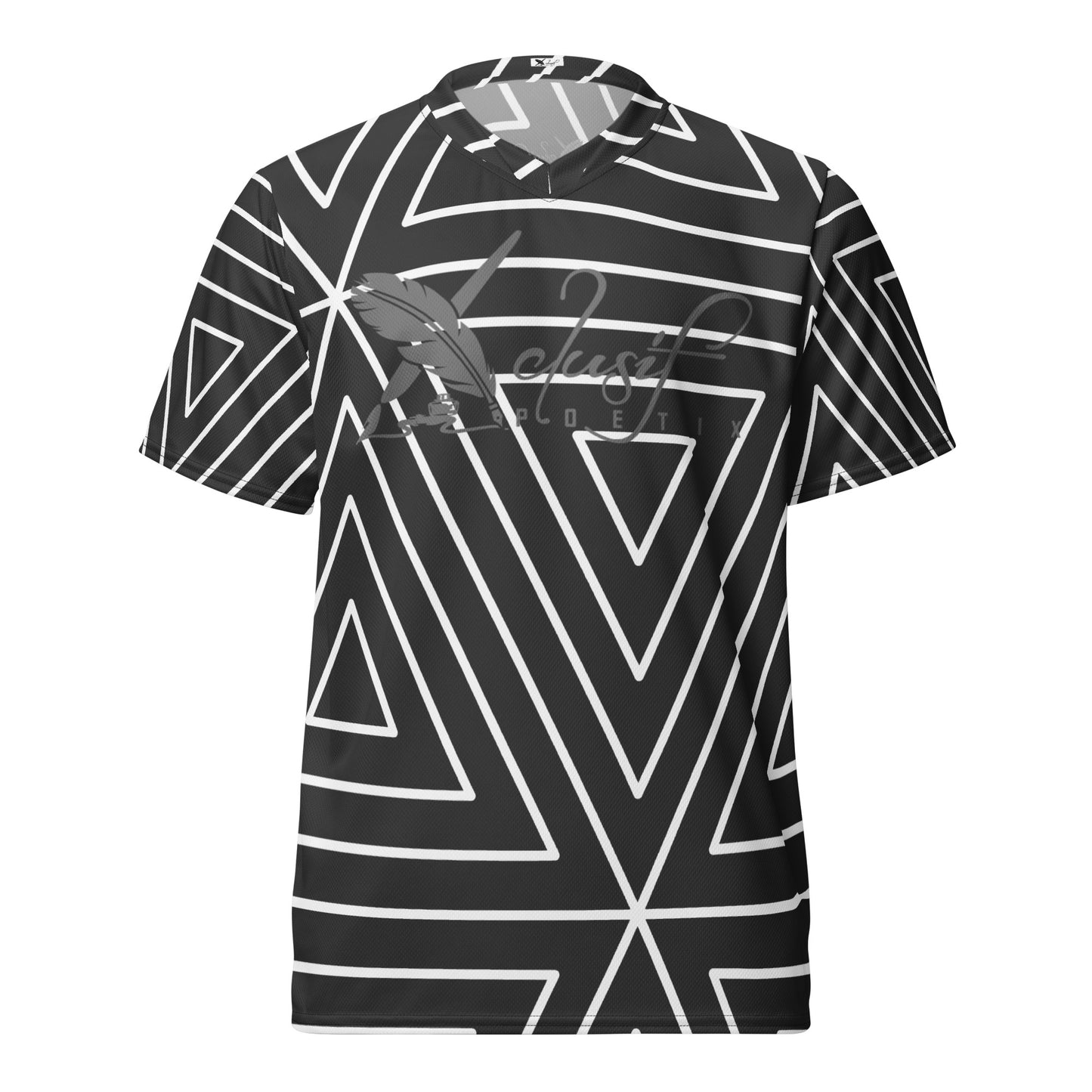 XCLUSIF POETIX BLACK TRIANGLE unisex sports jersey