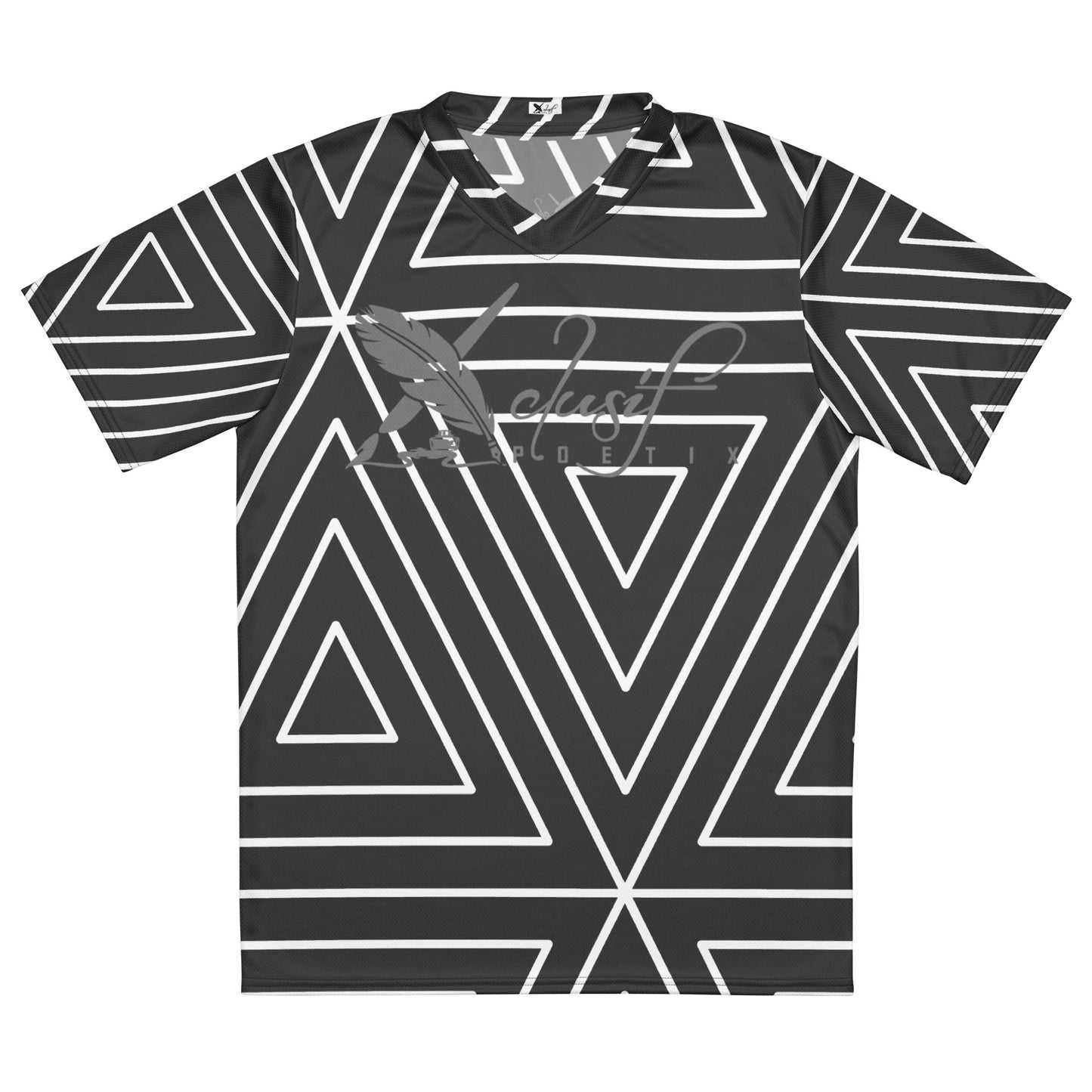 XCLUSIF POETIX BLACK TRIANGLE unisex sports jersey