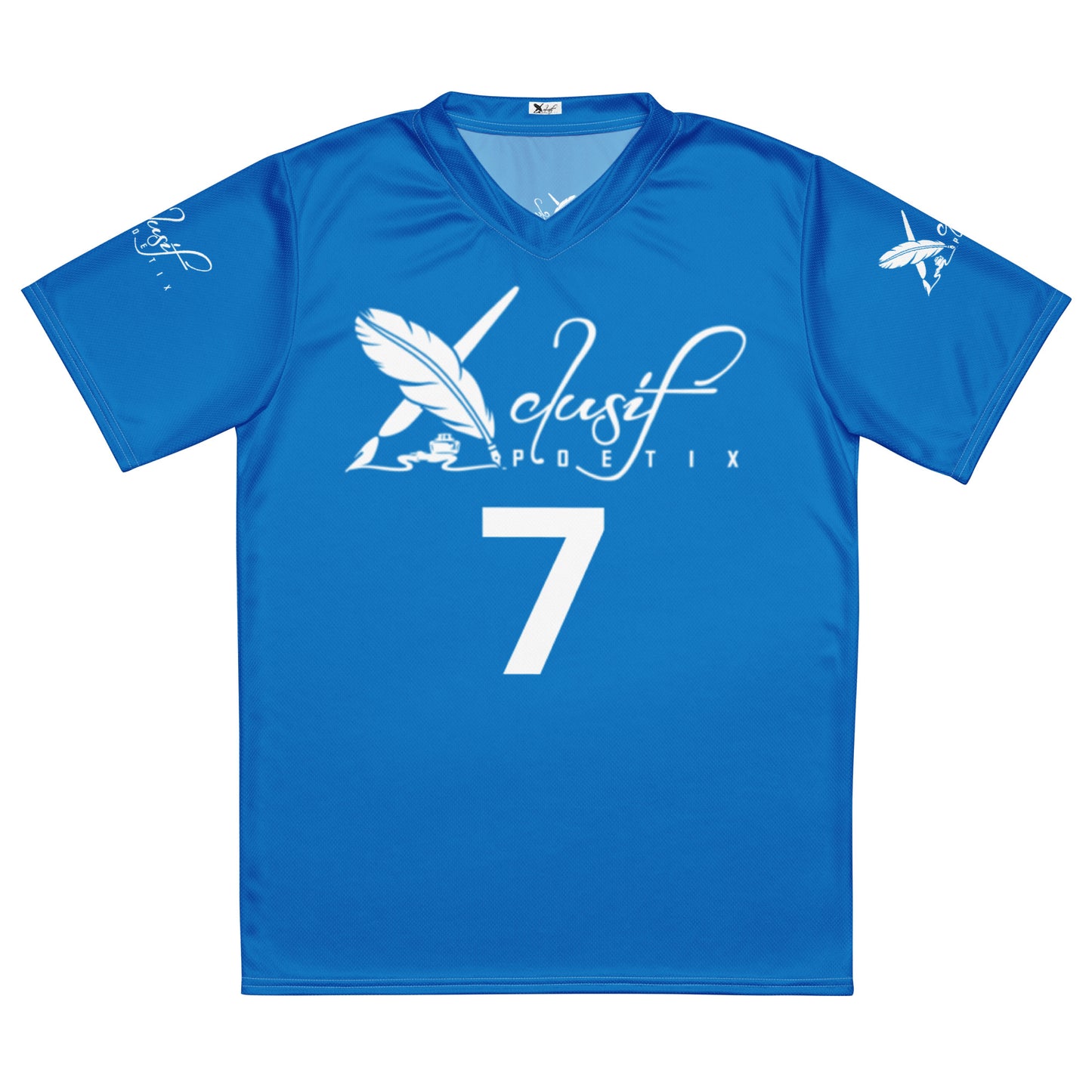 XCLUSIF POETIX BLUE & WHITE unisex sports jersey