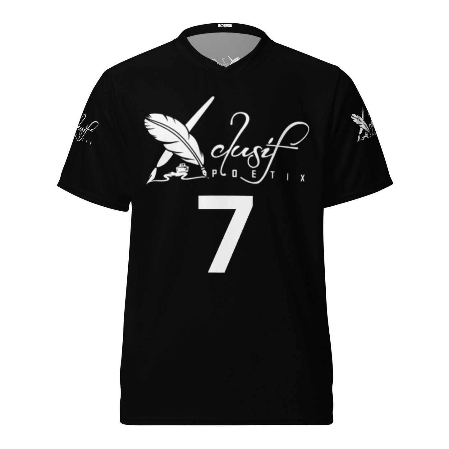 XCLUSIF POETIX BLACK & WHITE unisex sports jersey