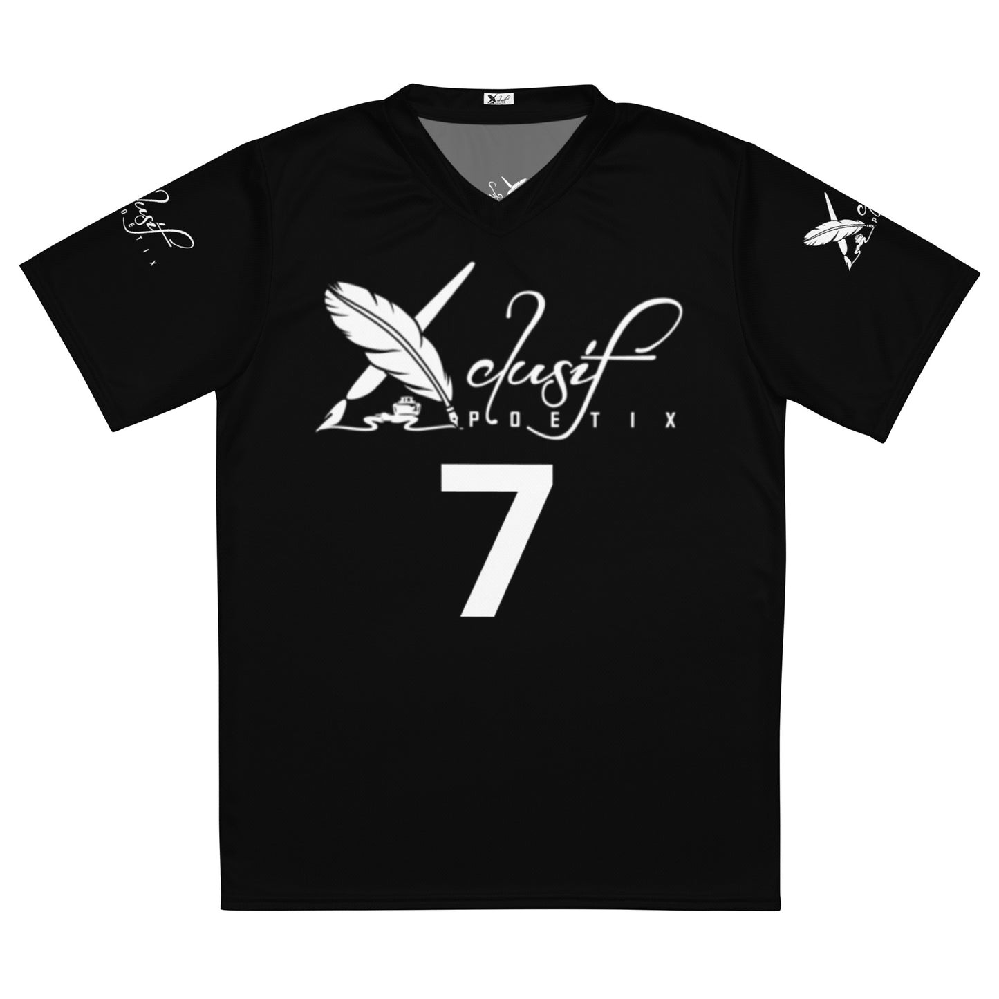 XCLUSIF POETIX BLACK & WHITE unisex sports jersey