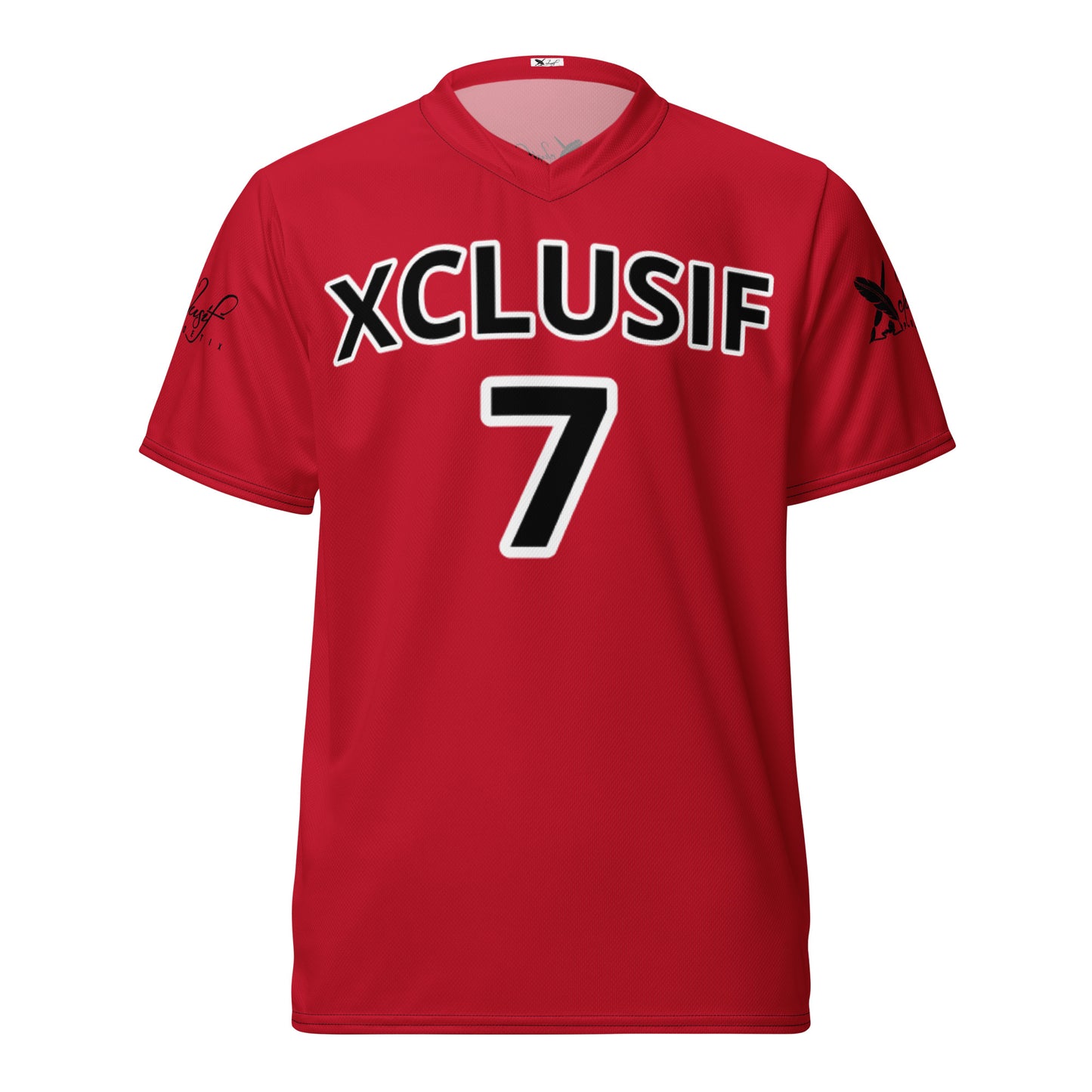 XCLUSIF POETIX RED & BLACK unisex sports jersey