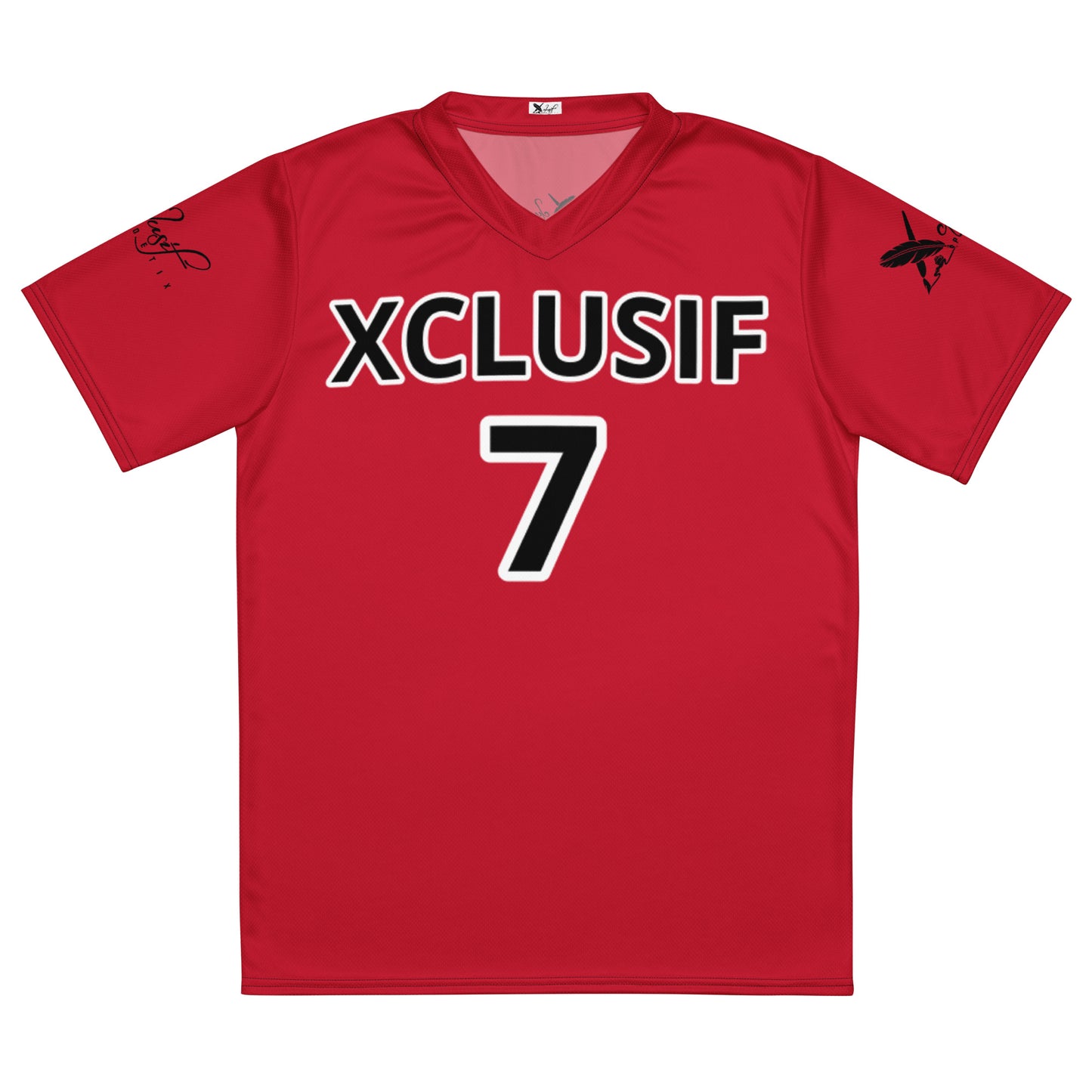 XCLUSIF POETIX RED & BLACK unisex sports jersey