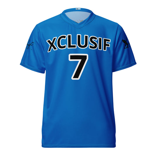 XCLUSIF POETIX BLUE & BLACK unisex sports jersey