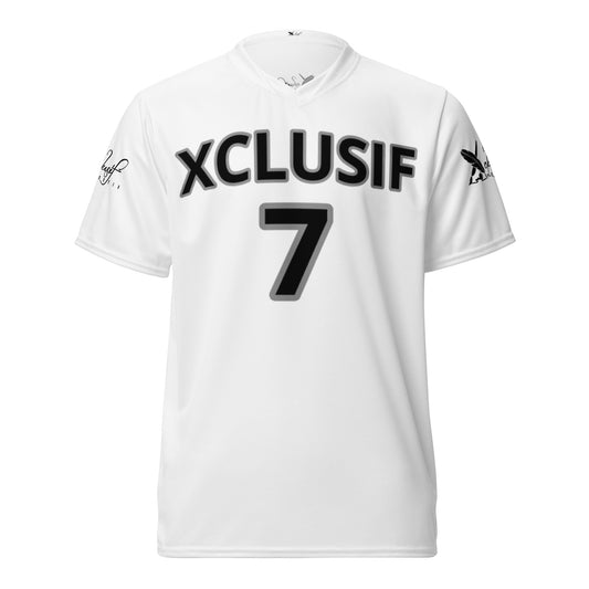 XCLUSIF POETIX WHITE & BLACK unisex sports jersey