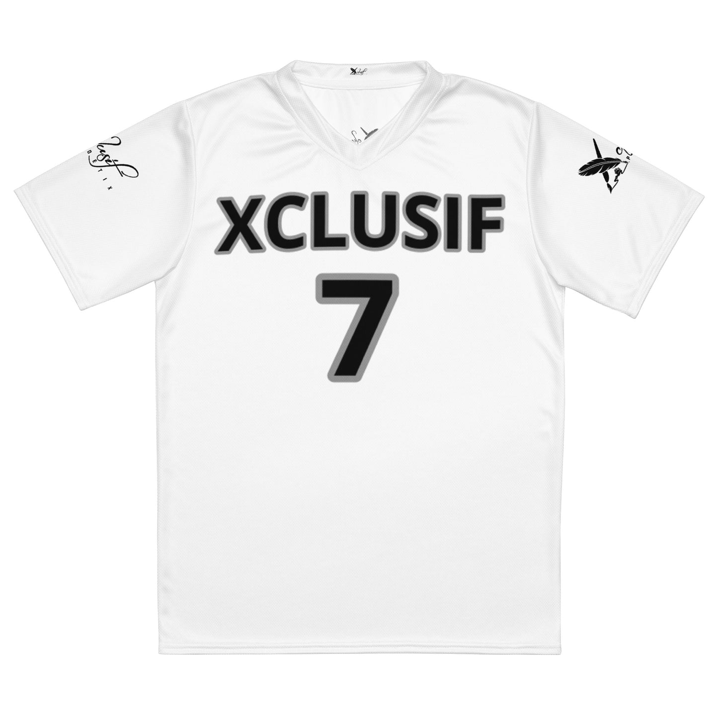 XCLUSIF POETIX WHITE & BLACK unisex sports jersey