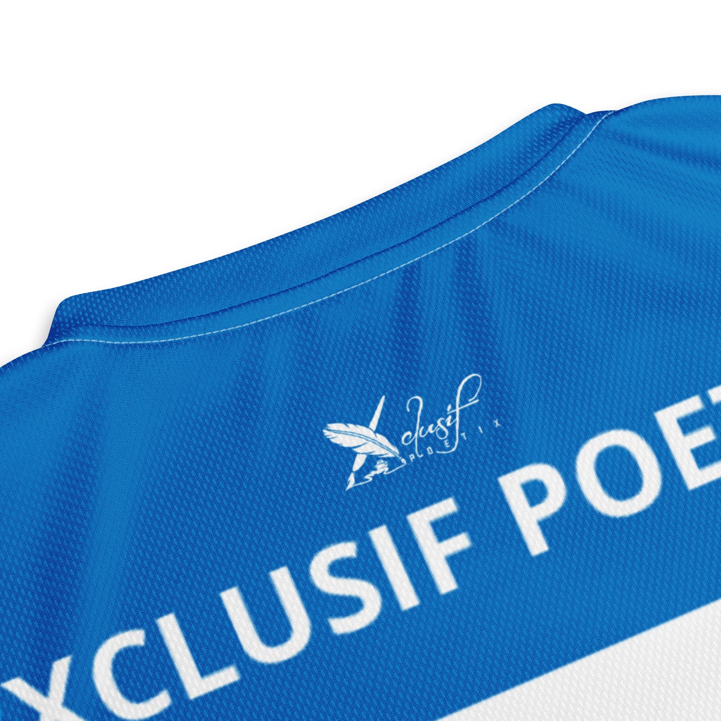 XCLUSIF POETIX BLUE & WHITE unisex sports jersey