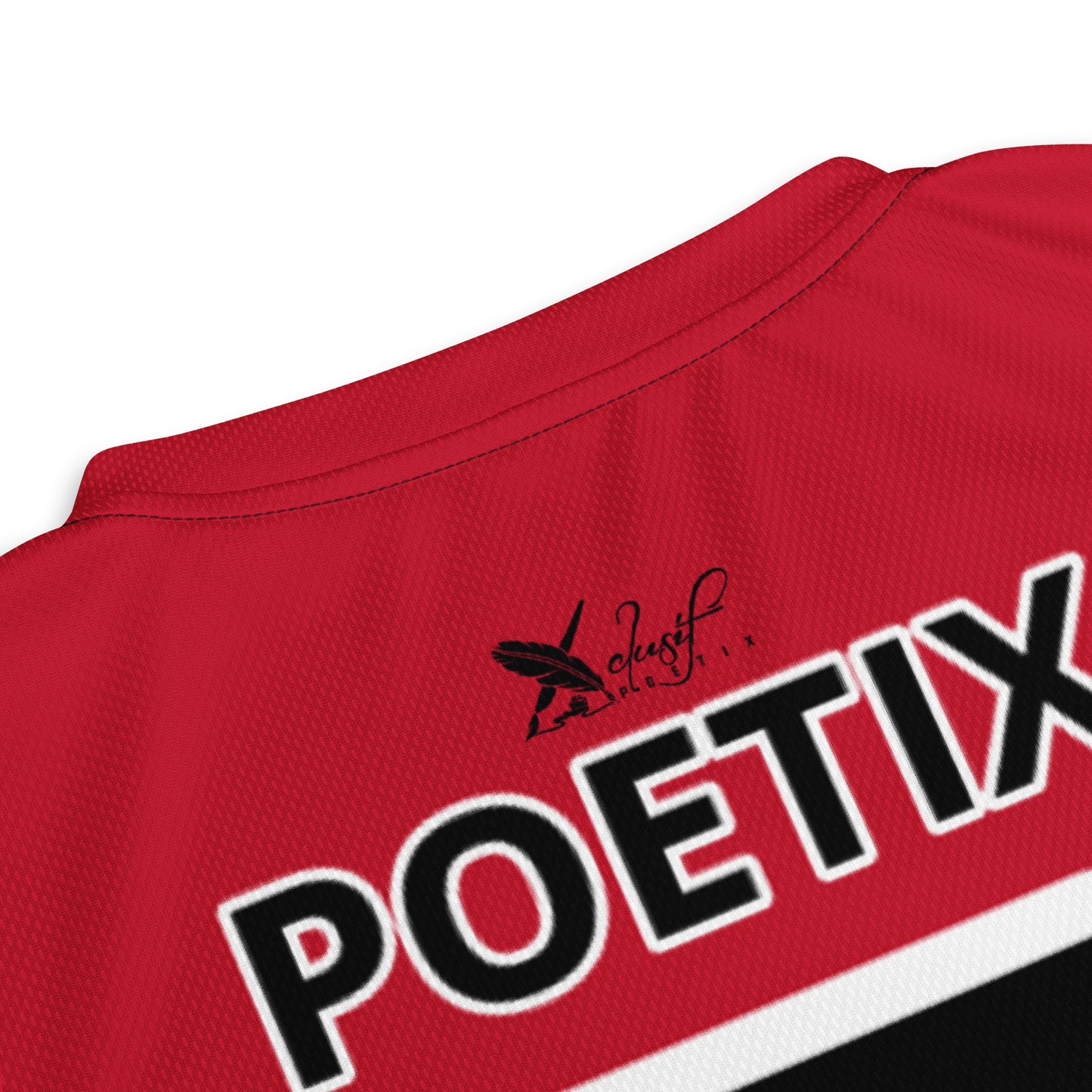 XCLUSIF POETIX RED & BLACK unisex sports jersey