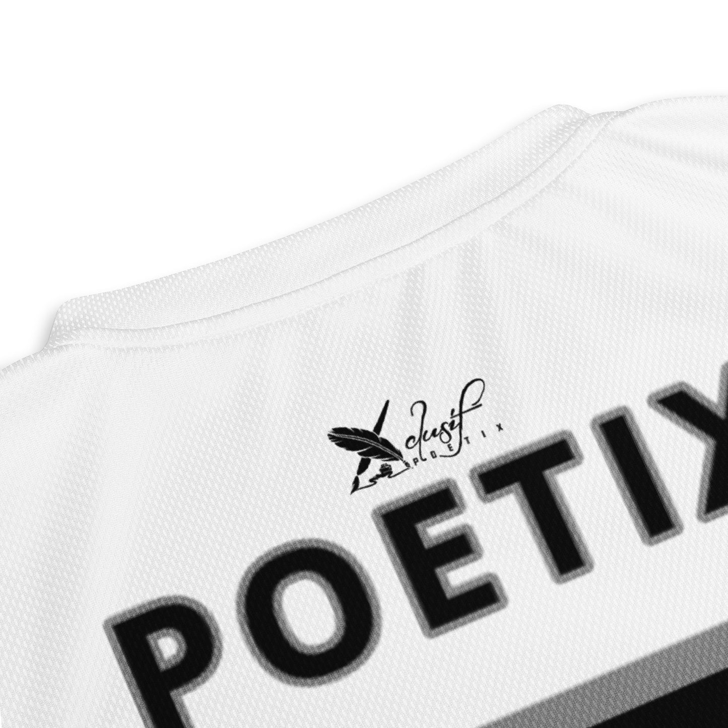 XCLUSIF POETIX WHITE & BLACK unisex sports jersey