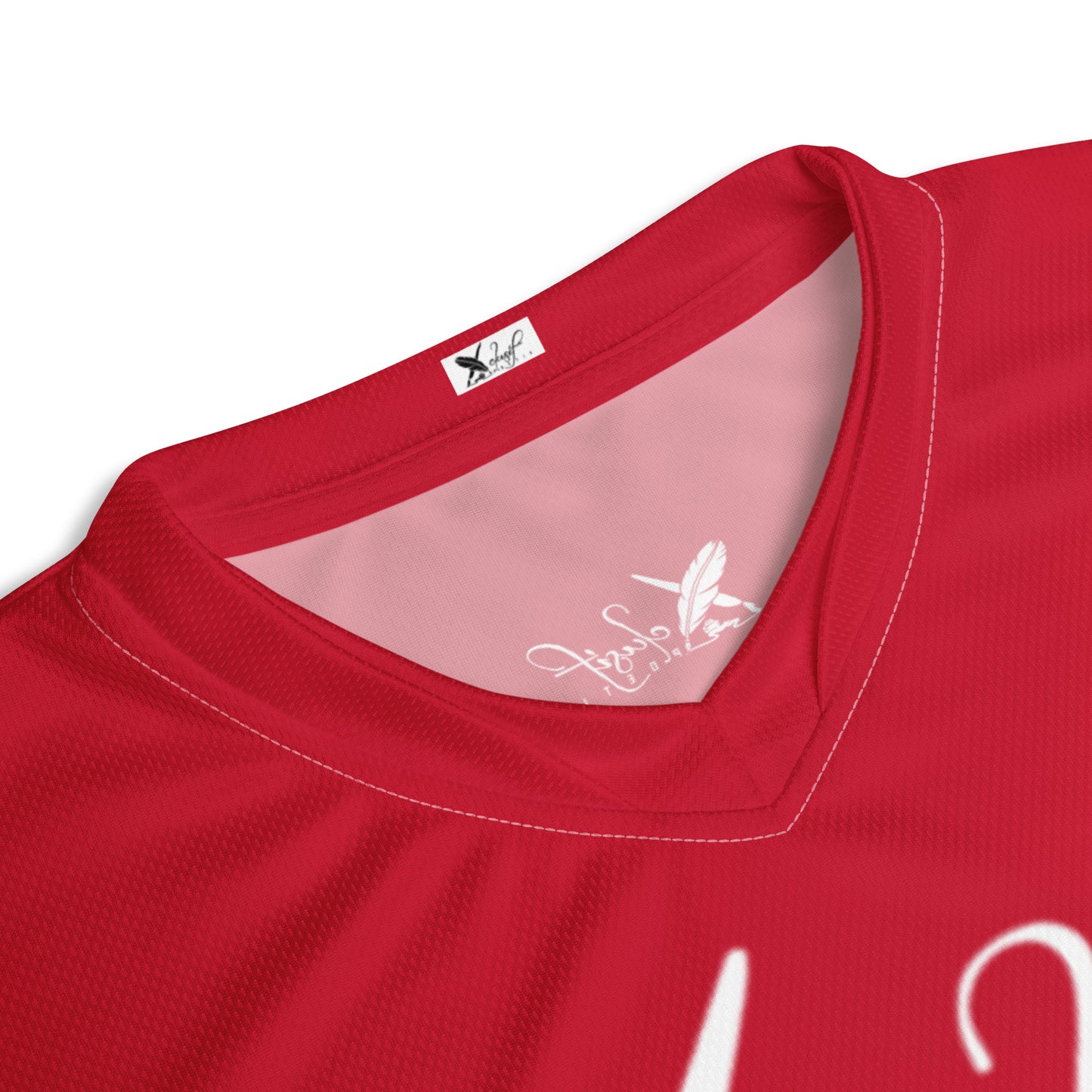 XCLUSIF POETIX RED & WHITE unisex sports jersey