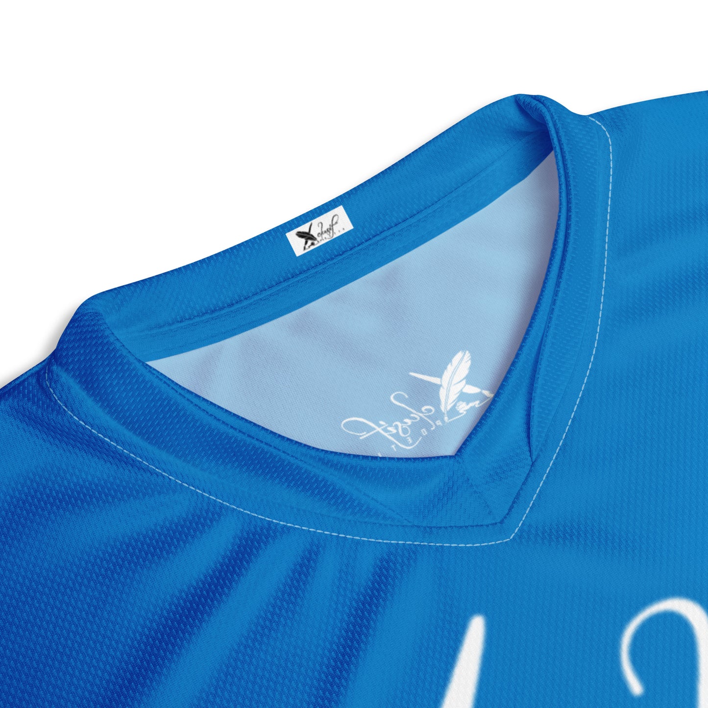 XCLUSIF POETIX BLUE & WHITE unisex sports jersey