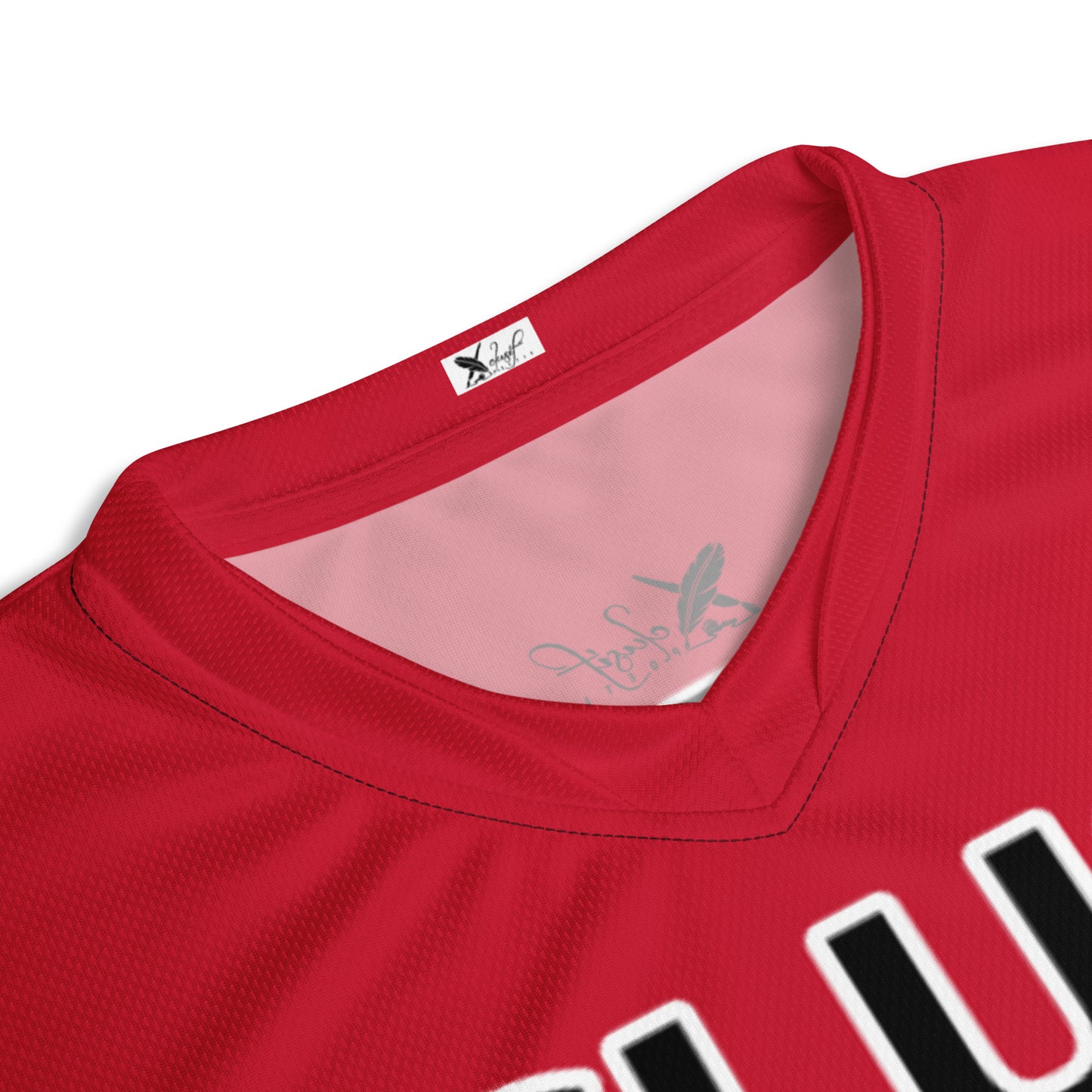 XCLUSIF POETIX RED & BLACK unisex sports jersey