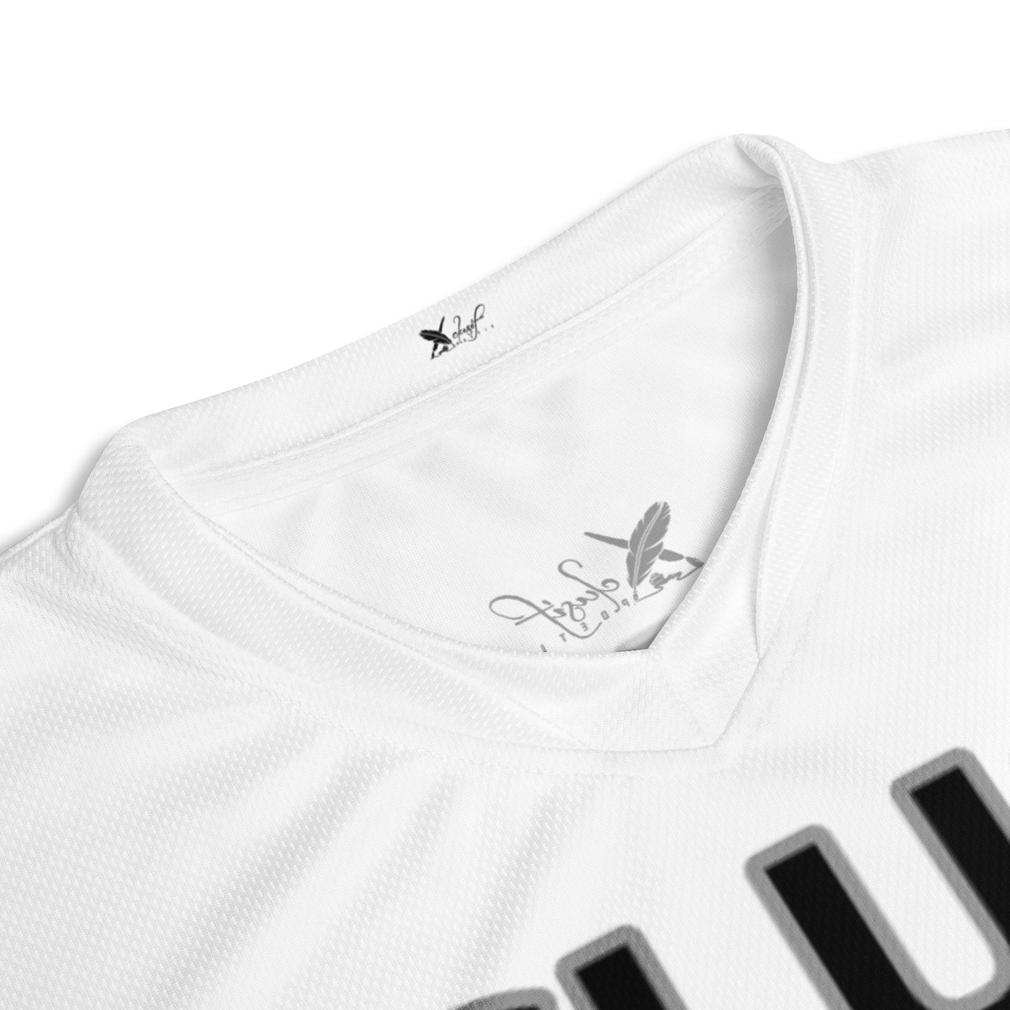 XCLUSIF POETIX WHITE & BLACK unisex sports jersey