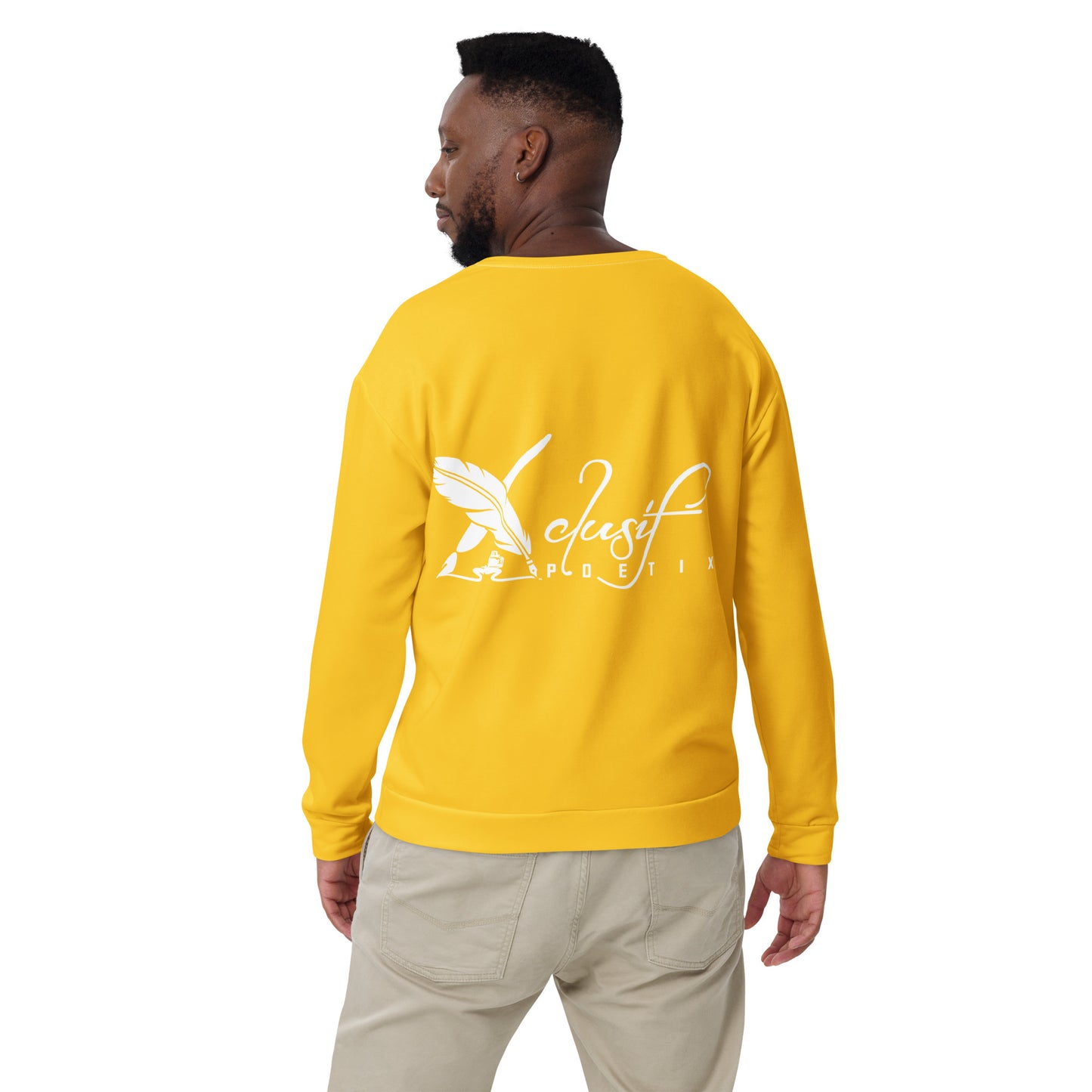 "LIVE FOR WHAT YOU LOVE" BY XCLUSIF POETIX YELLOW Unisex Sweatshirt