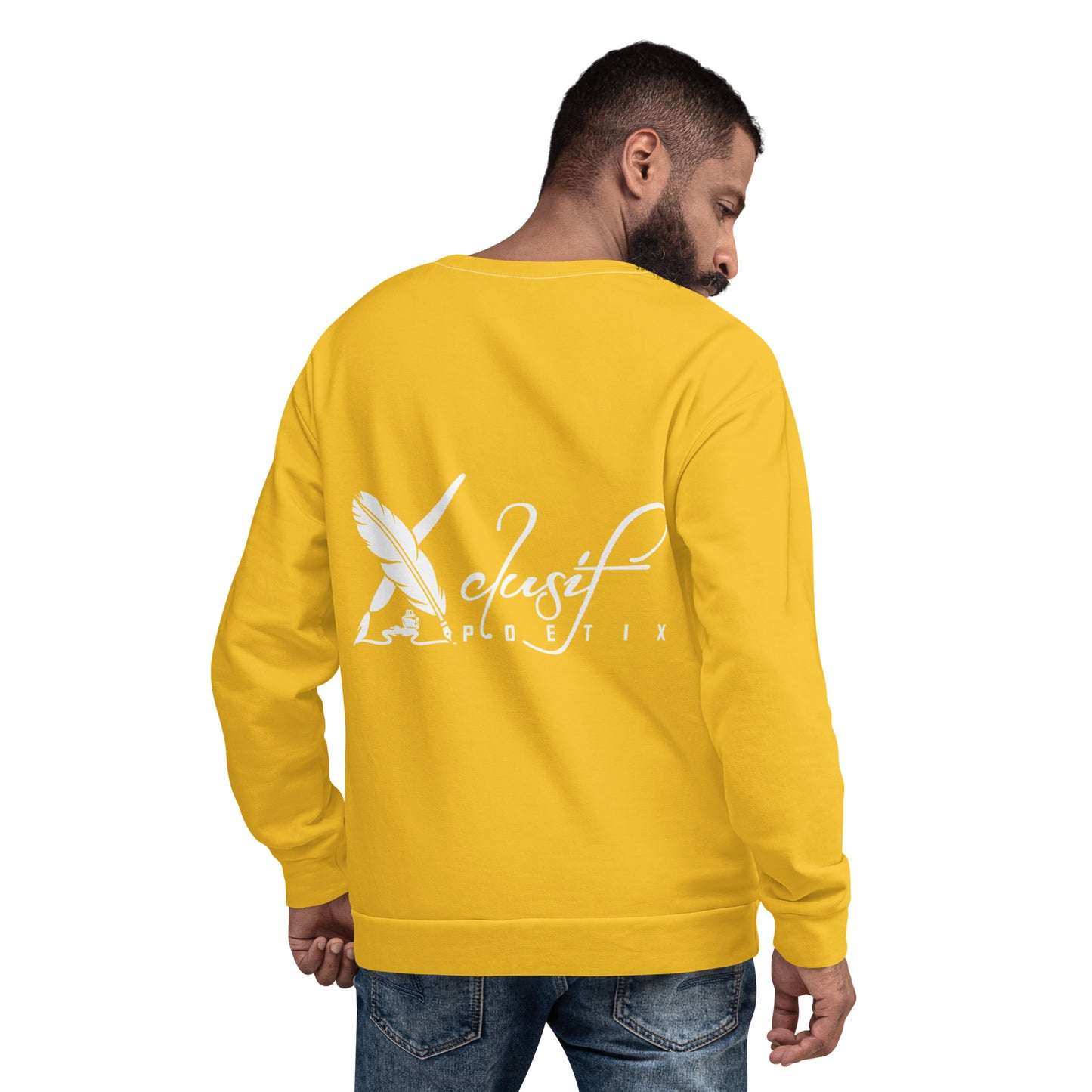 "LIVE FOR WHAT YOU LOVE" BY XCLUSIF POETIX YELLOW Unisex Sweatshirt