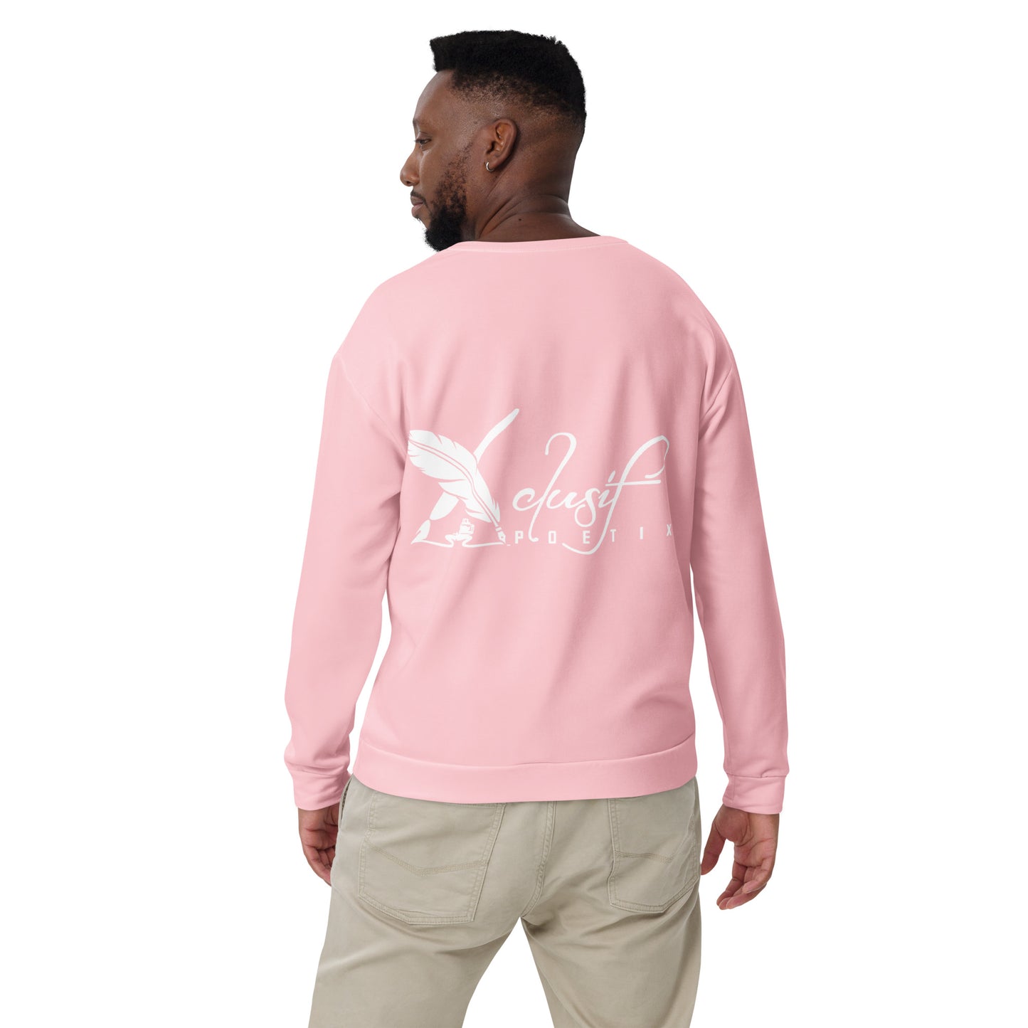 "LIVE FOR WHAT YOU LOVE" BY XCLUSIF POETIX PINK Unisex Sweatshirt