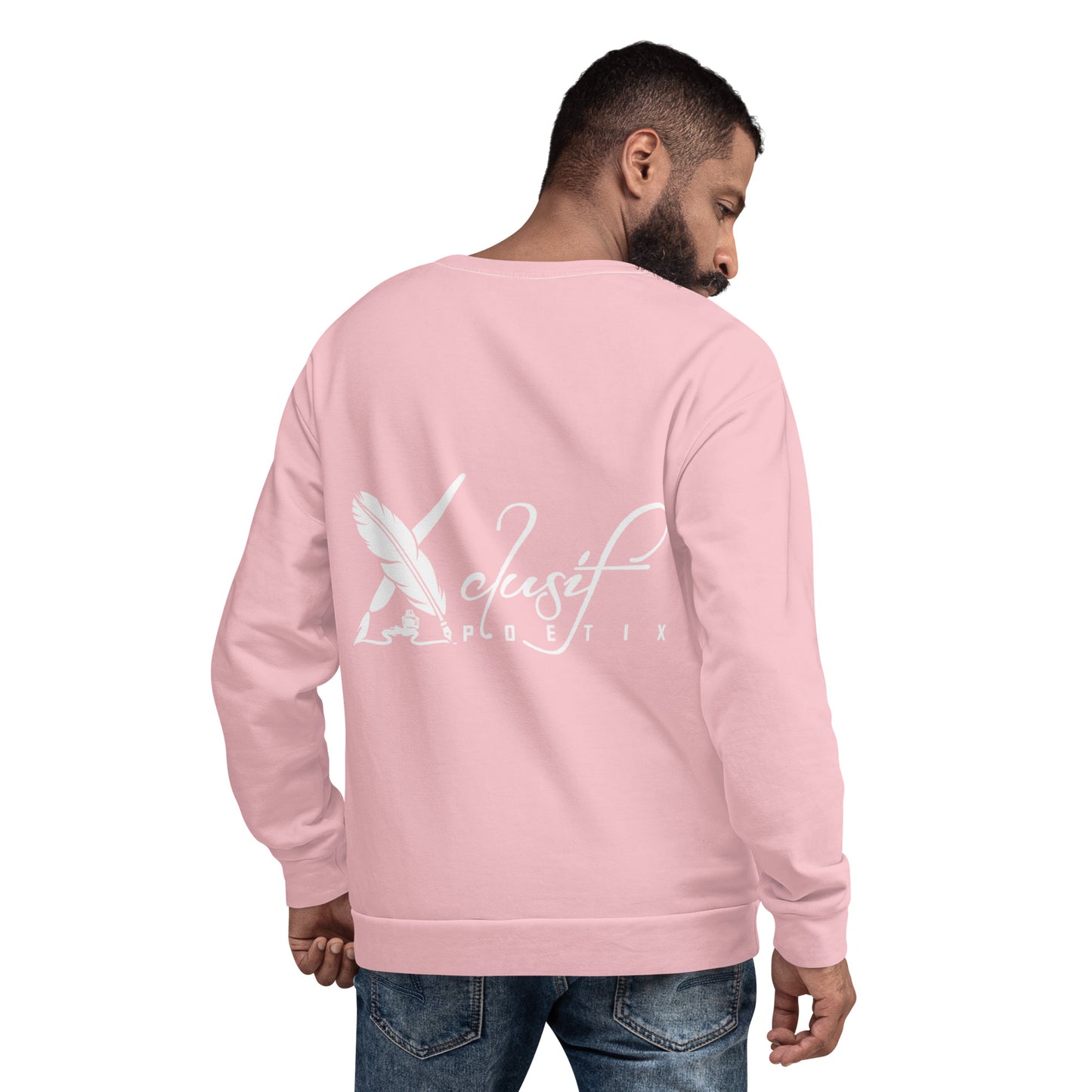 "LIVE FOR WHAT YOU LOVE" BY XCLUSIF POETIX PINK Unisex Sweatshirt