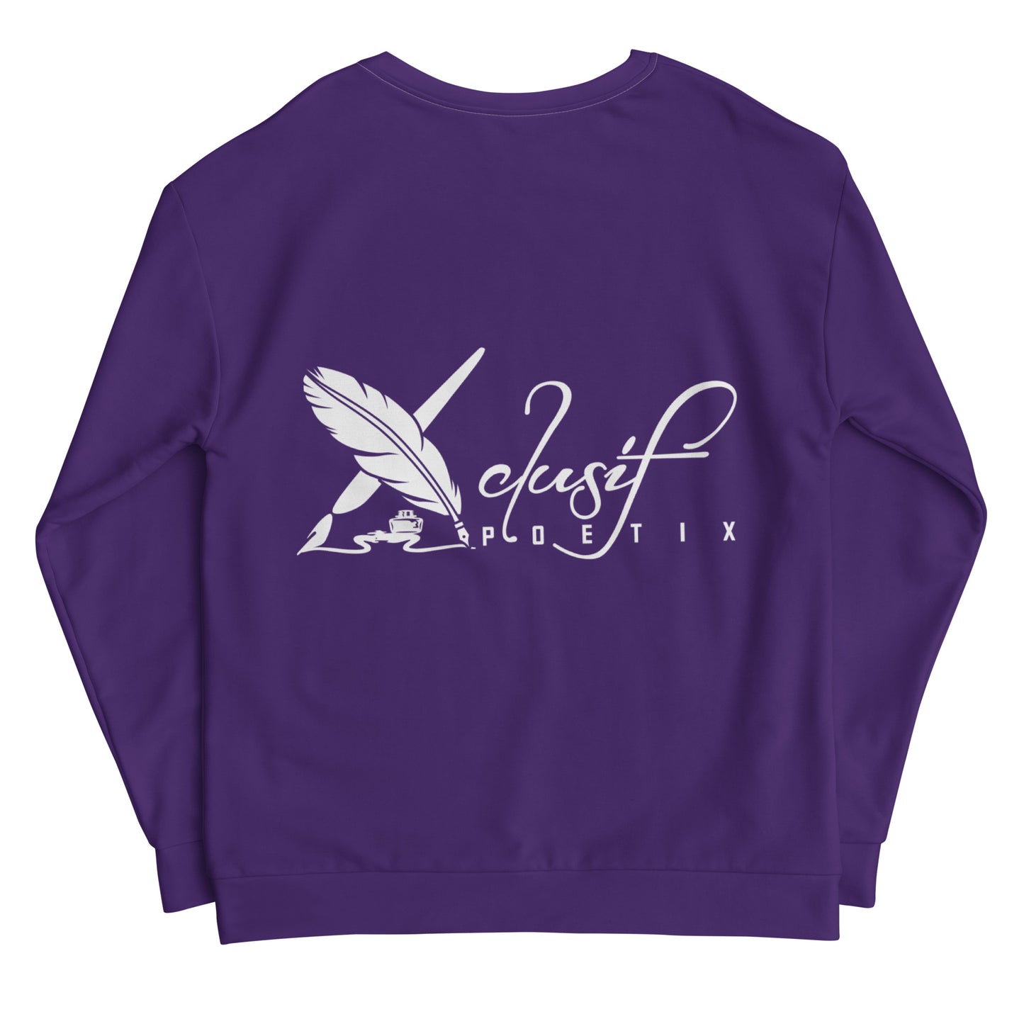 "LIVE FOR WHAT YOU LOVE" BY XCLUSIF POETIX PURPLE Unisex Sweatshirt