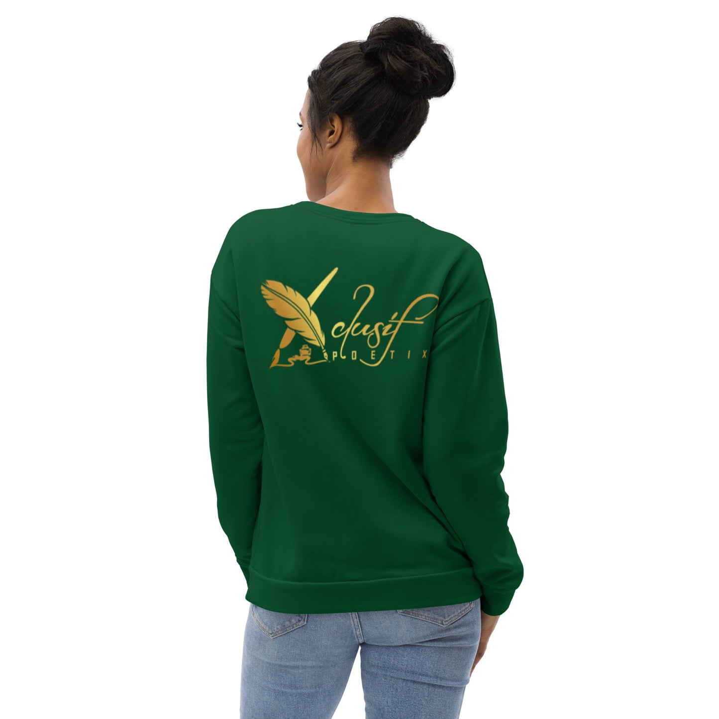 RICH BY XCLUSIF POETIX FOREST GREEN & GOLD Unisex Sweatshirt