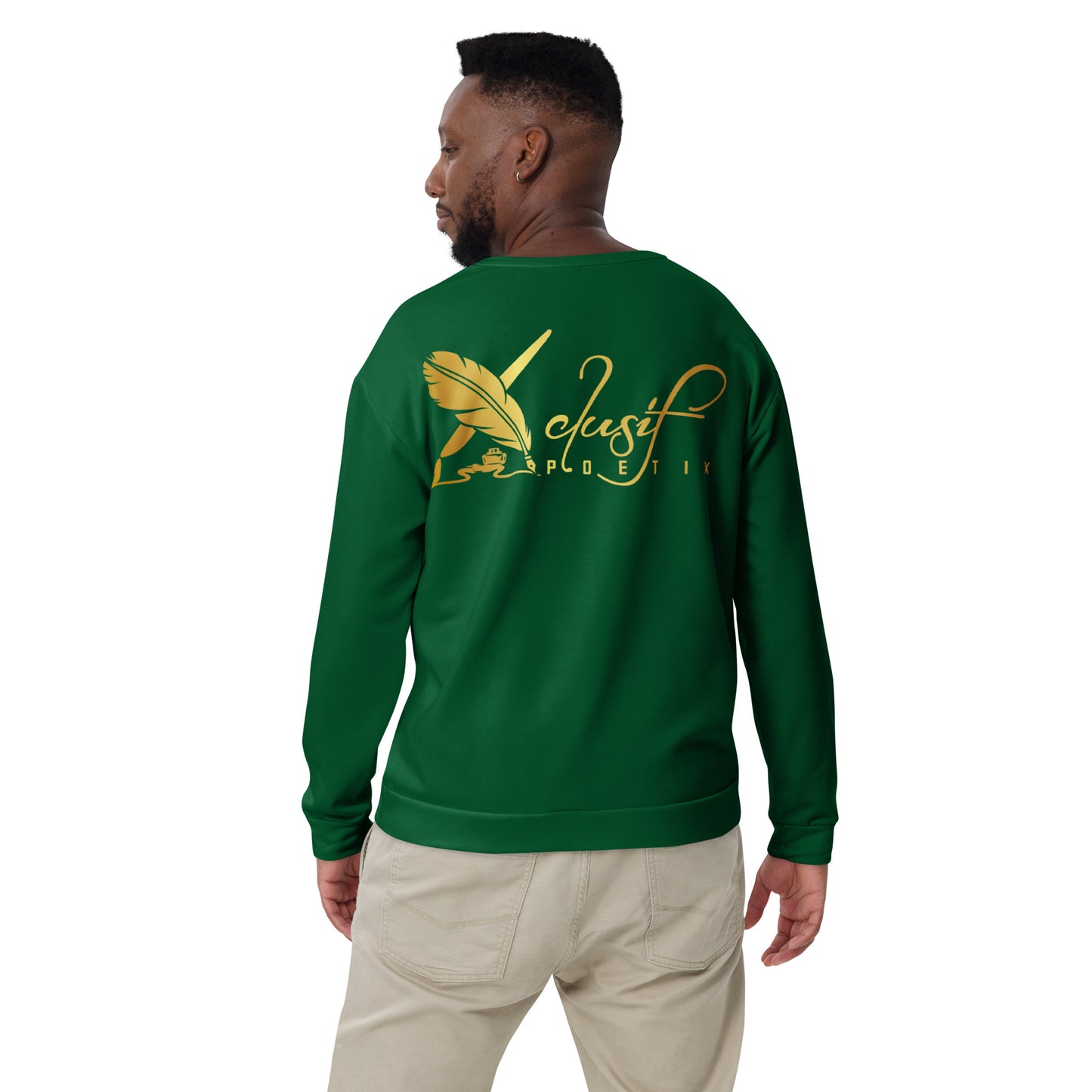 RICH BY XCLUSIF POETIX FOREST GREEN & GOLD Unisex Sweatshirt