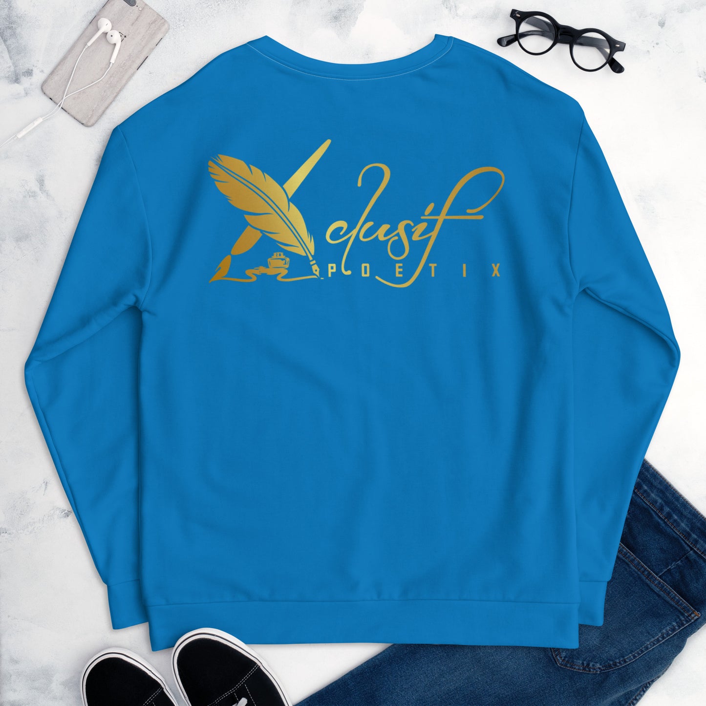 RICH BY XCLUSIF POETIX BLUE & GOLD Unisex Sweatshirt