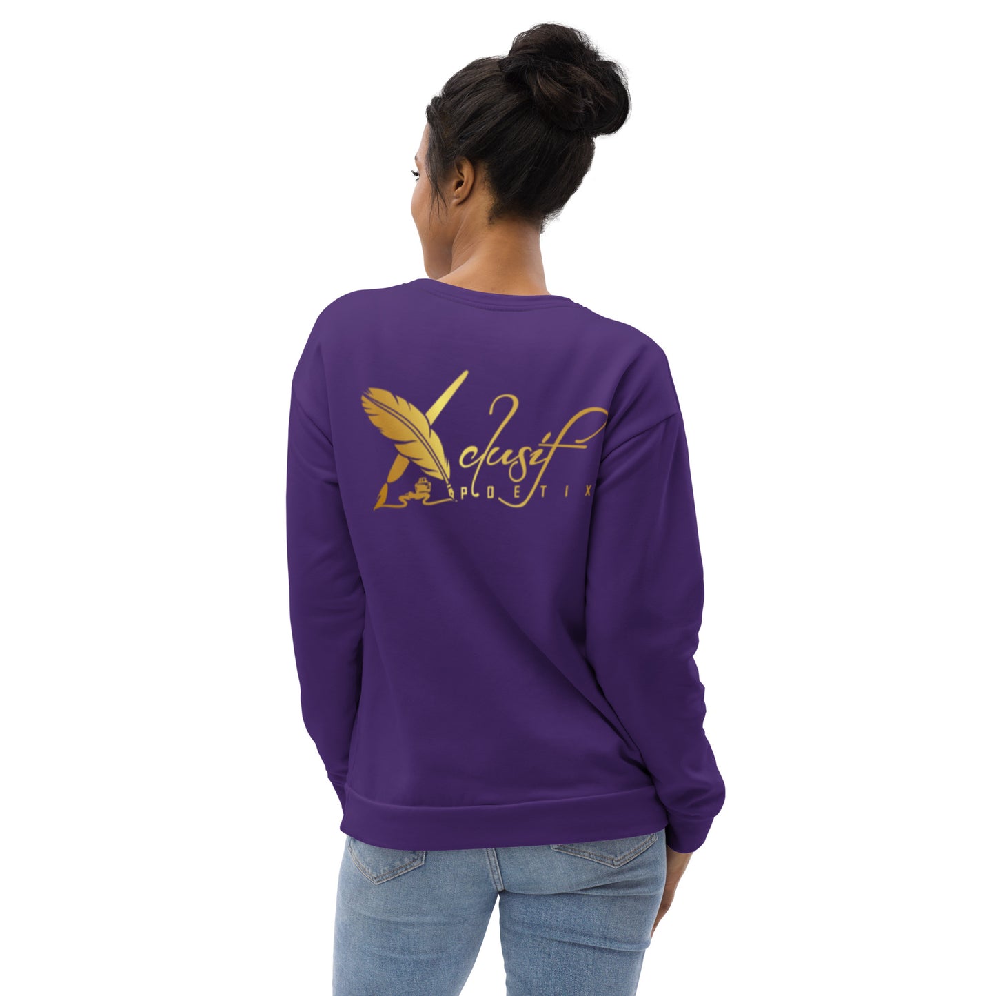 RICH BY XCLUSIF POETIX PURPLE & GOLD Unisex Sweatshirt