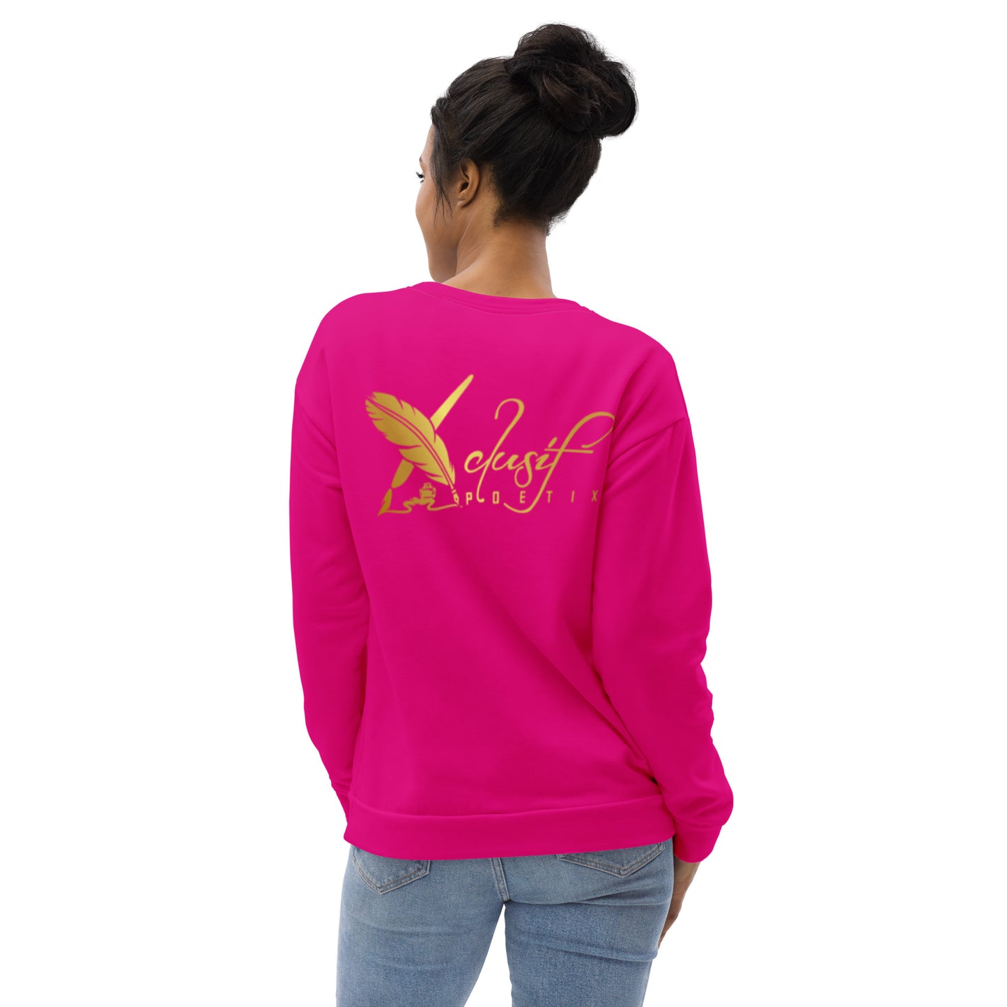 RICH BY XCLUSIF POETIX HOT PINK & GOLD Unisex Sweatshirt