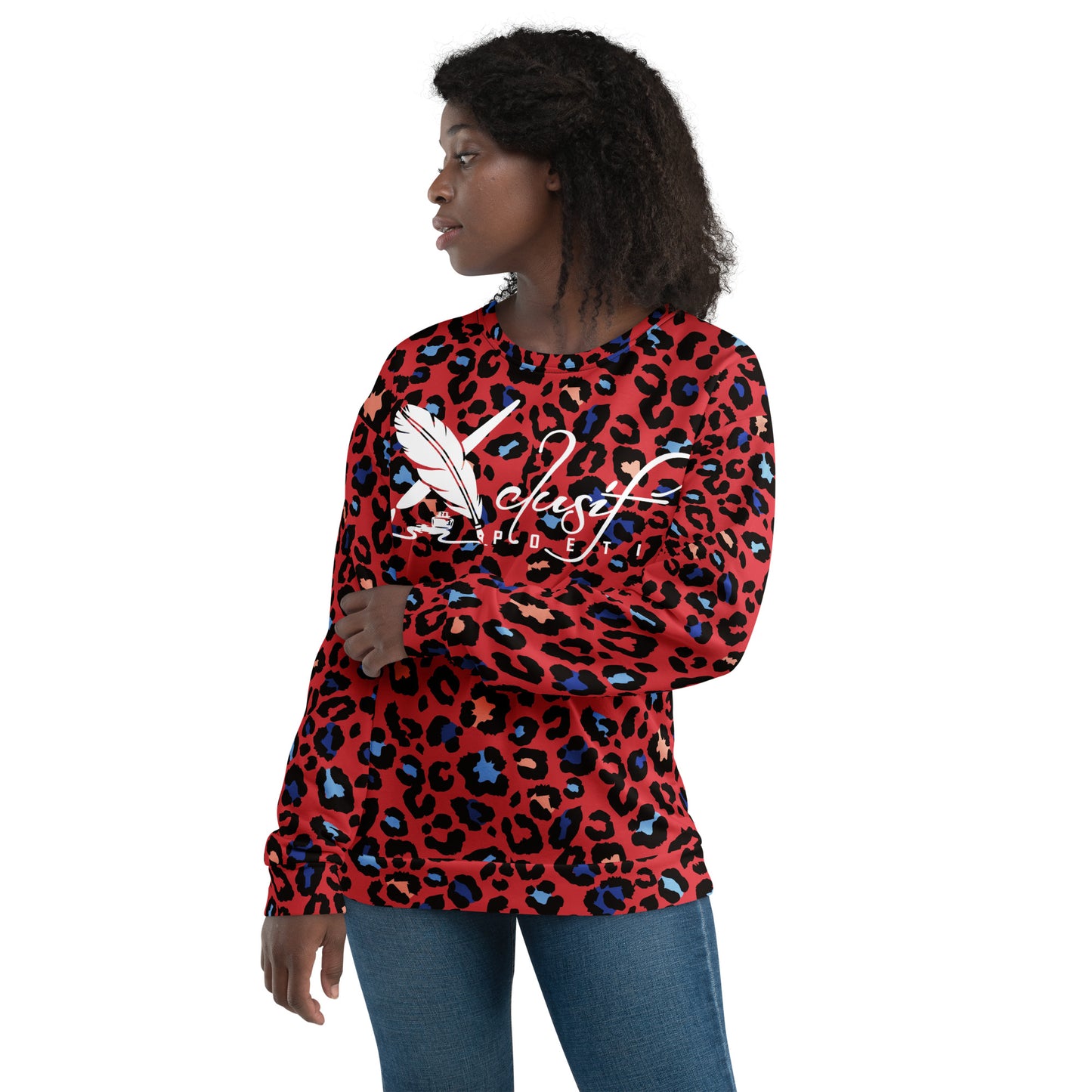 XCLUSIF POETIX RED LEOPARD Unisex Sweatshirt