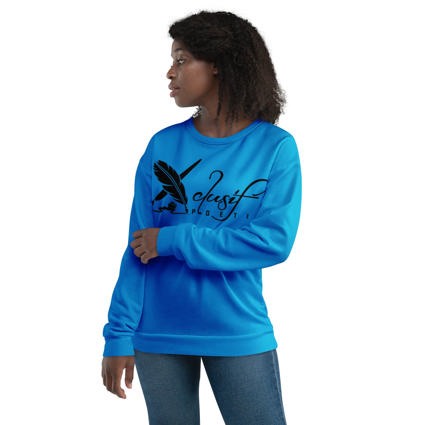 XCLUSIF POETIX BLUE & BLACK Unisex Sweatshirt