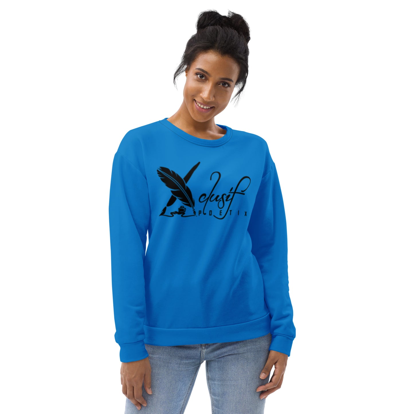 XCLUSIF POETIX BLUE & BLACK Unisex Sweatshirt