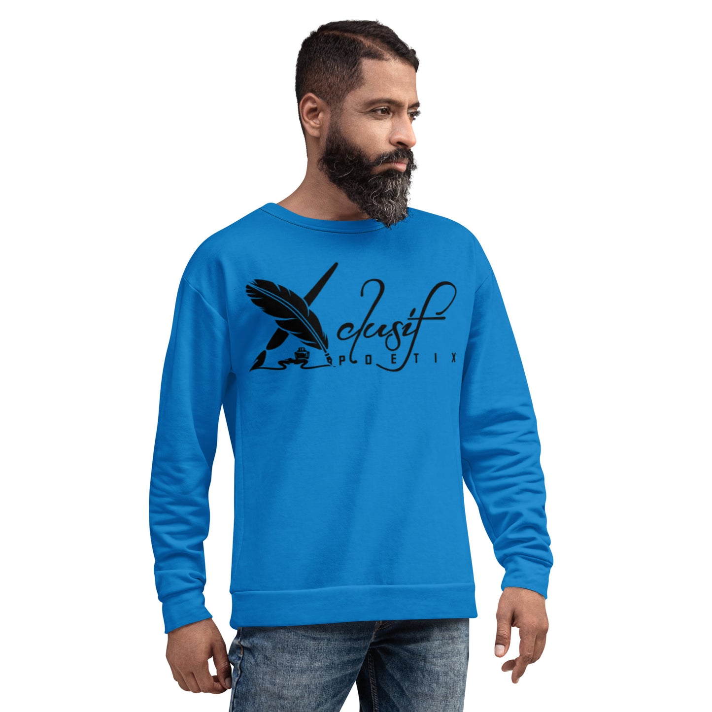 XCLUSIF POETIX BLUE & BLACK Unisex Sweatshirt